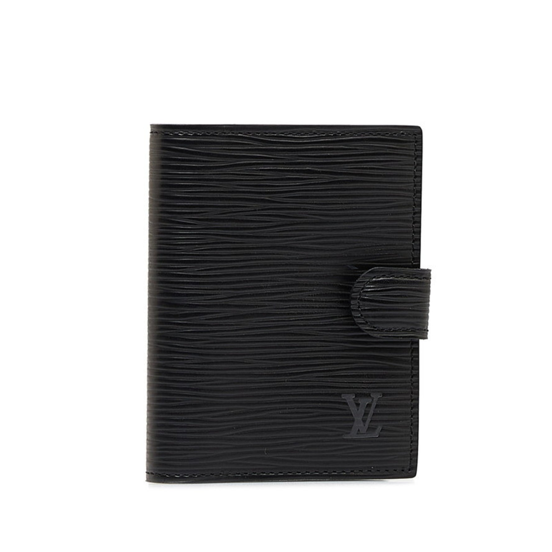 Louis Vuitton Epi Agenda Mini Notebook Cover R20072 Noir Black Leather Women's LOUIS VUITTON