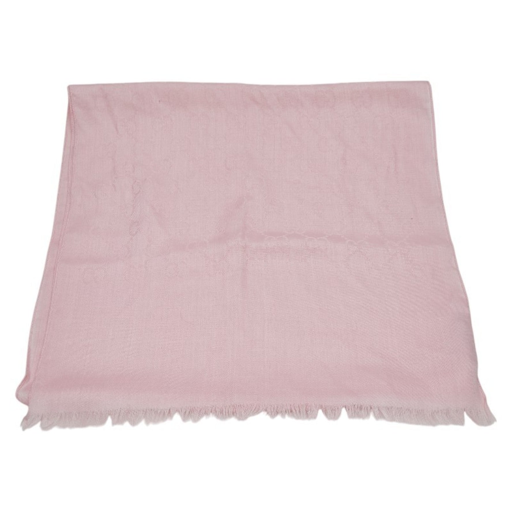 Gucci GG pattern scarf pink wool silk women's GUCCI