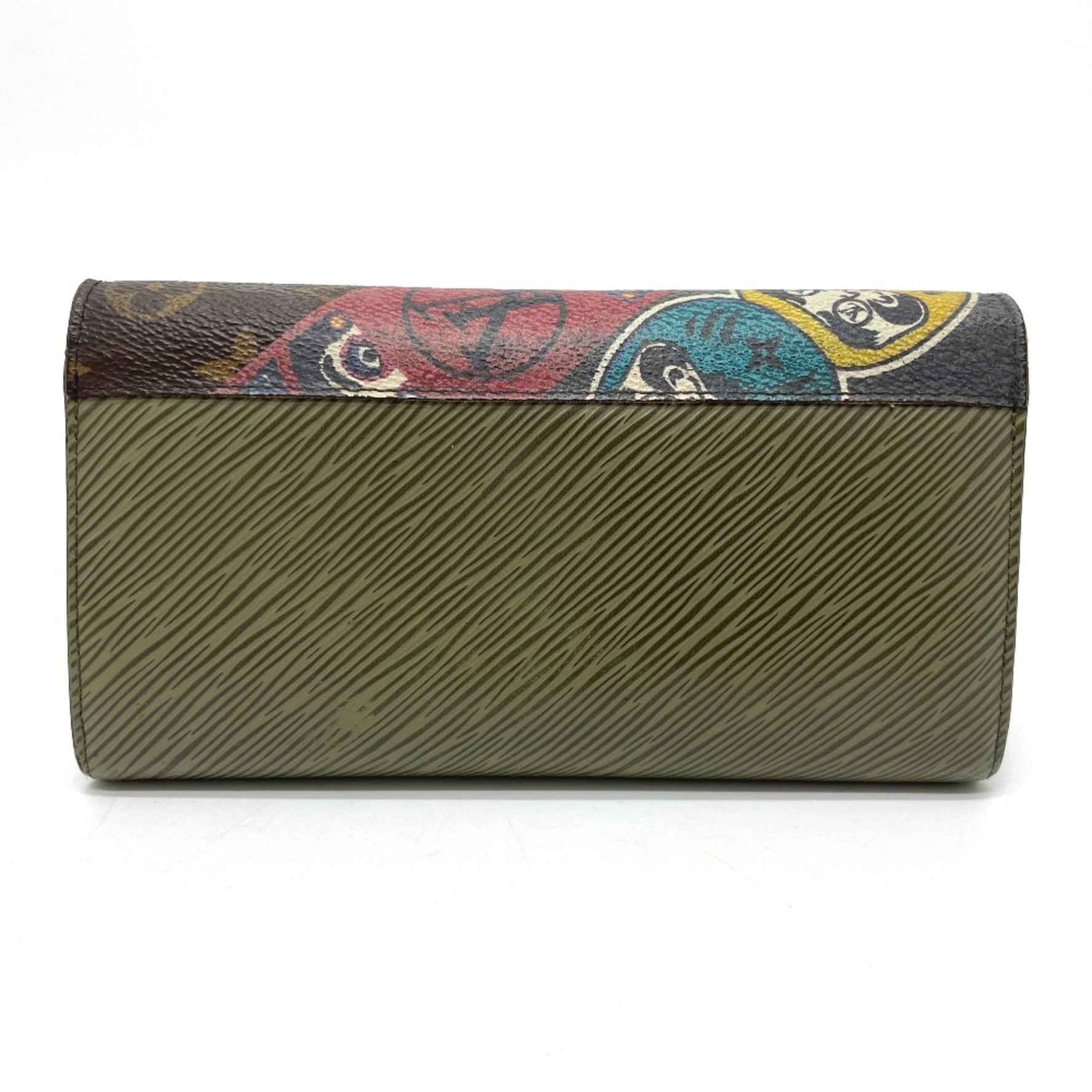 Louis Vuitton Monogram Kansai Yamamoto Kabuki Long Wallet khaki x khaki