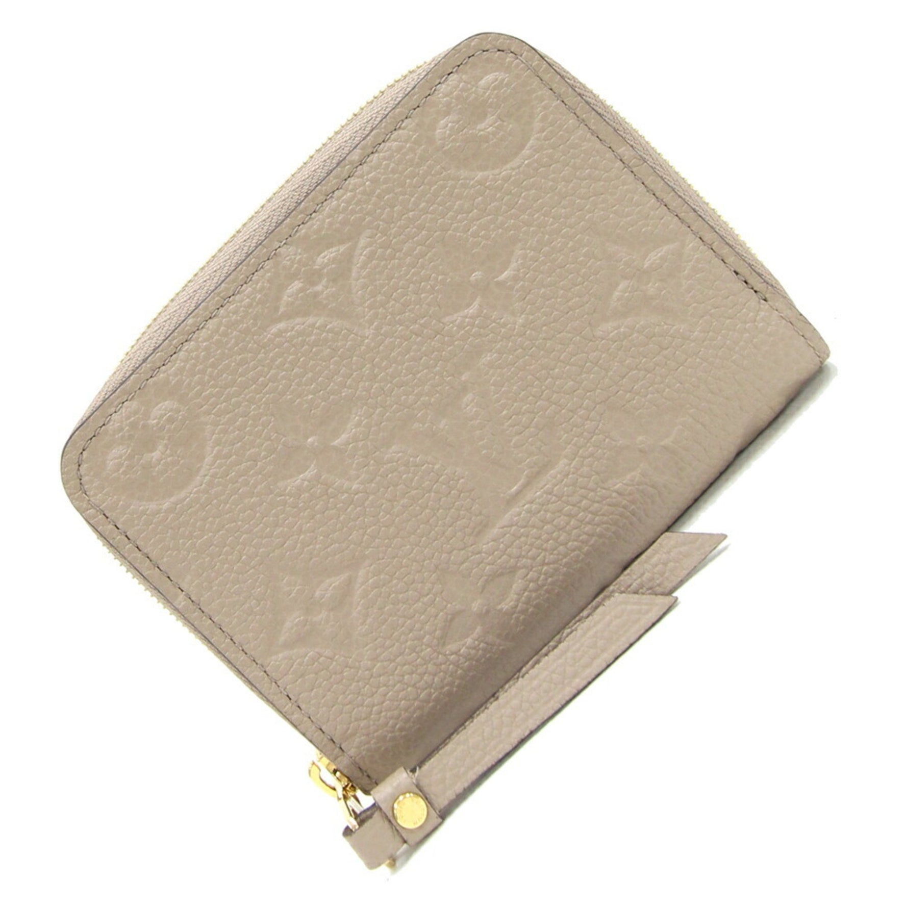 Louis Vuitton Coin Case Monogram Empreinte Zippy Purse M68696 Tourterelle Wallet Compact Beige Women's LOUIS VUITTON