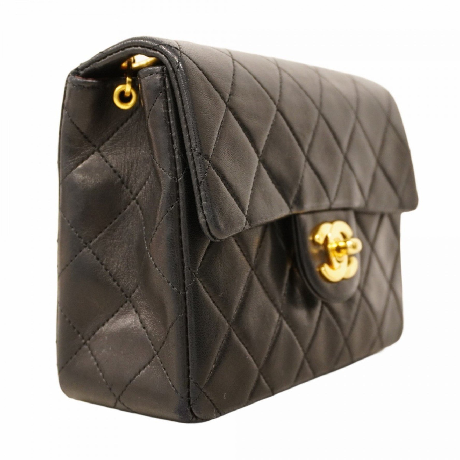 Chanel Mini Matelasse Shoulder Bag with Chain Bag, Lambskin