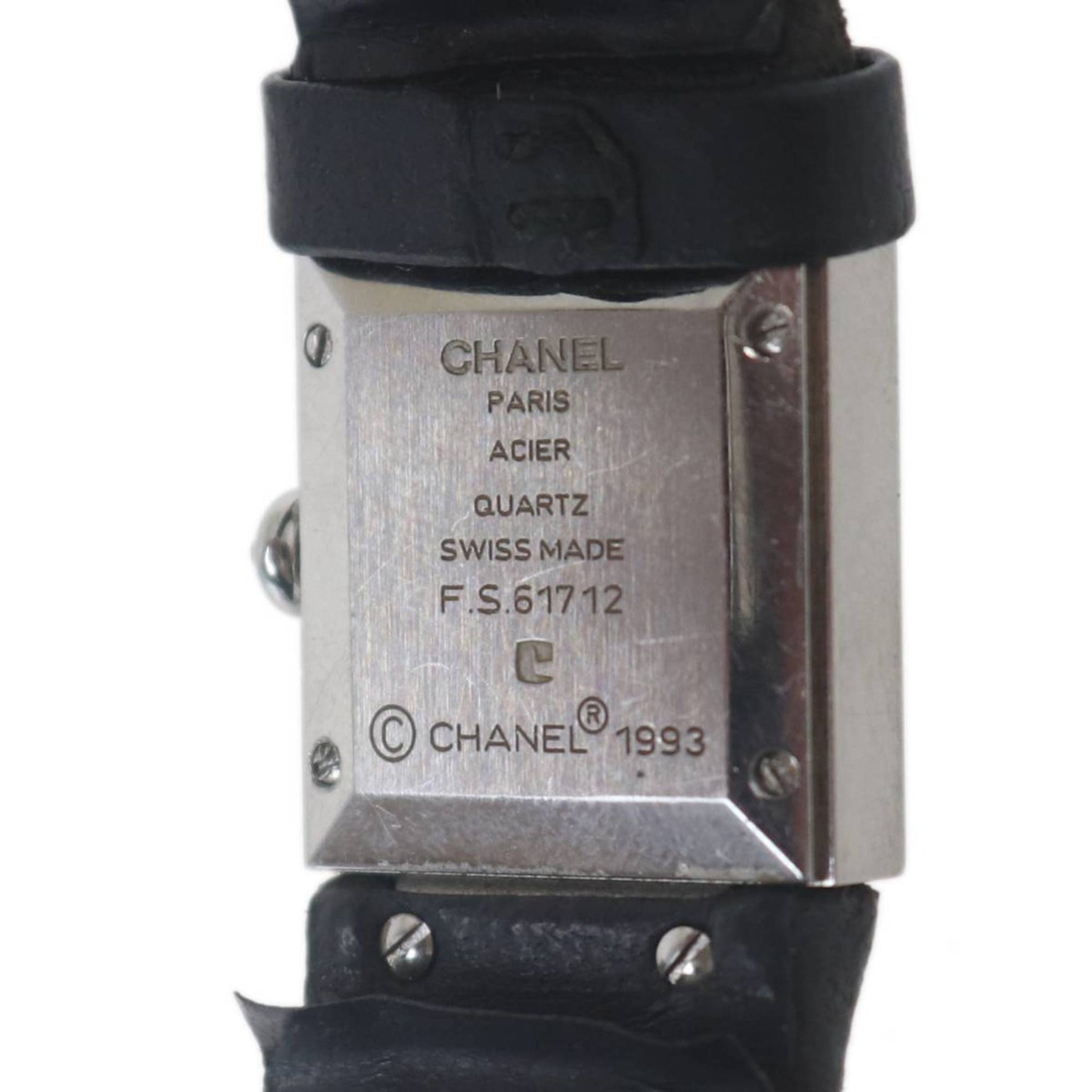 CHANEL Ashier Ladies Quartz Watch Matelasse x Black ES