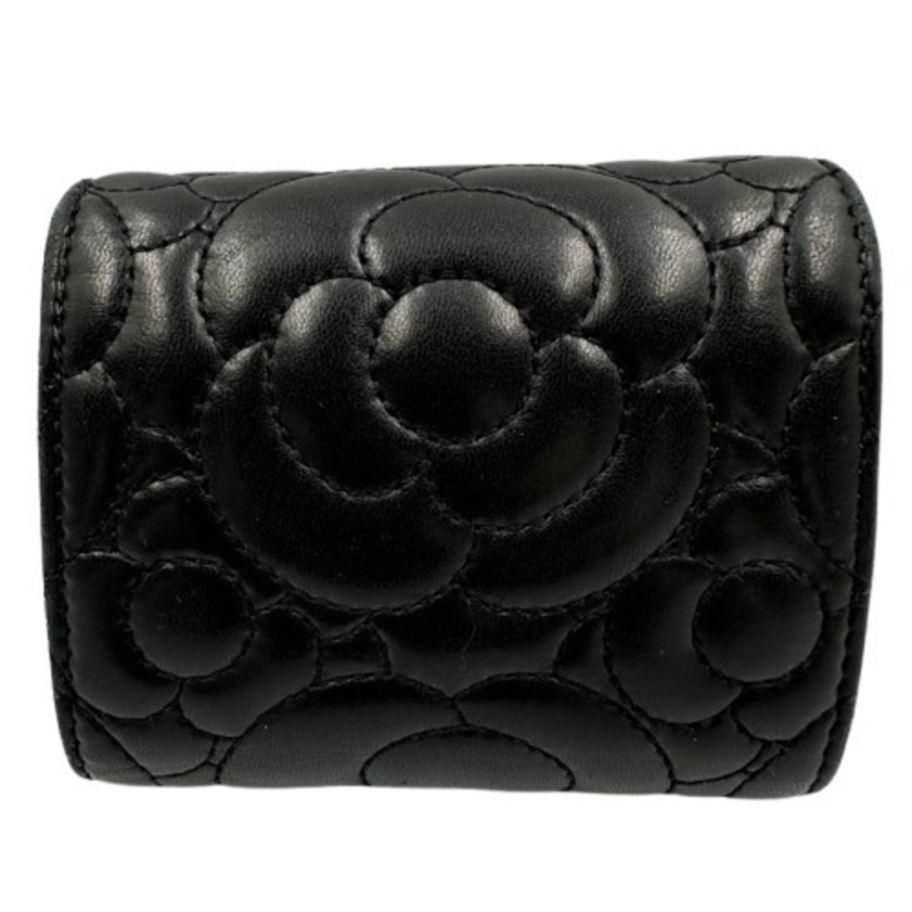 CHANEL Camellia Folding Wallet
