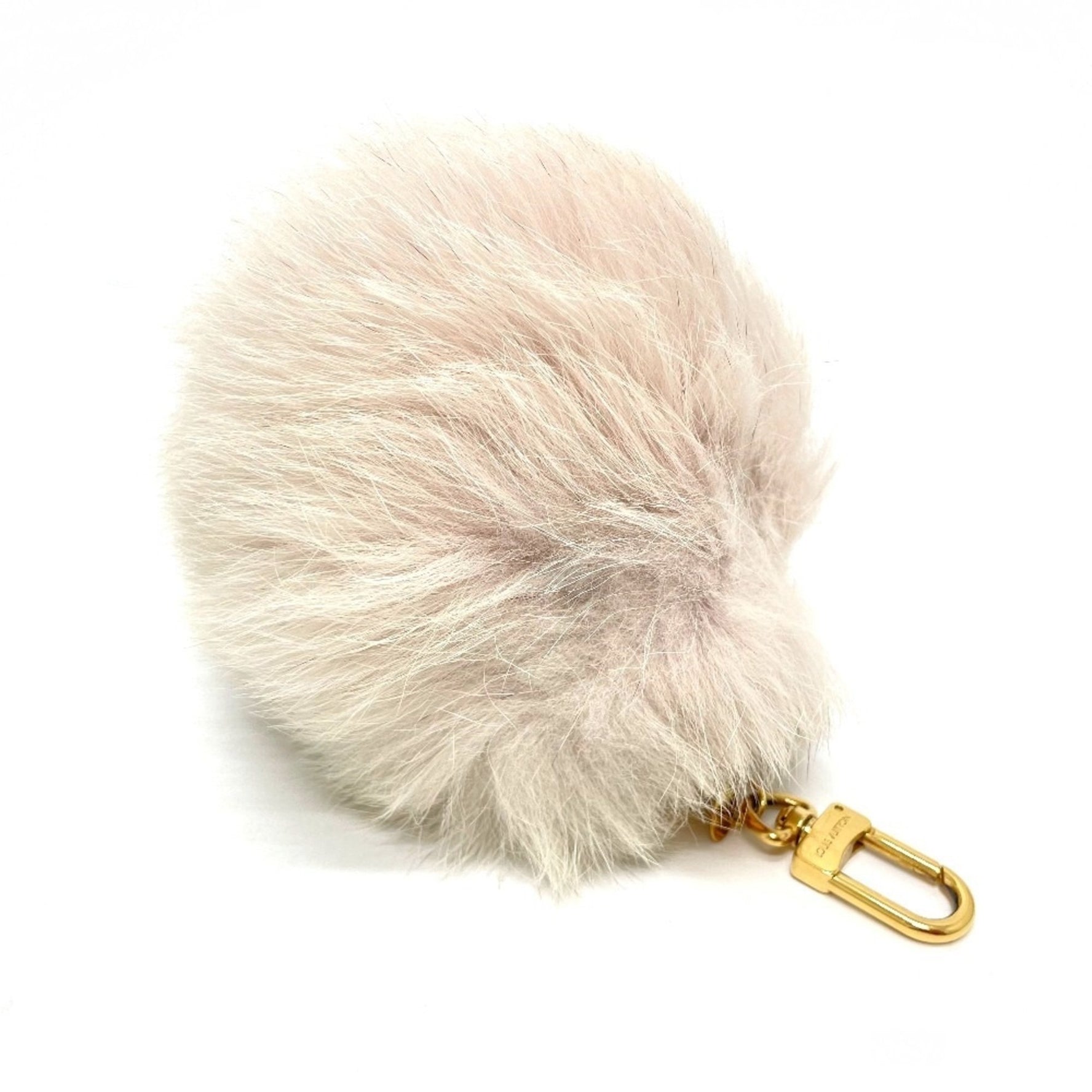 LOUIS VUITTON M67371 Fuzzy Bubble Keychain Bag Charm, Fur/Metal, Women's, Rose Claire Pink