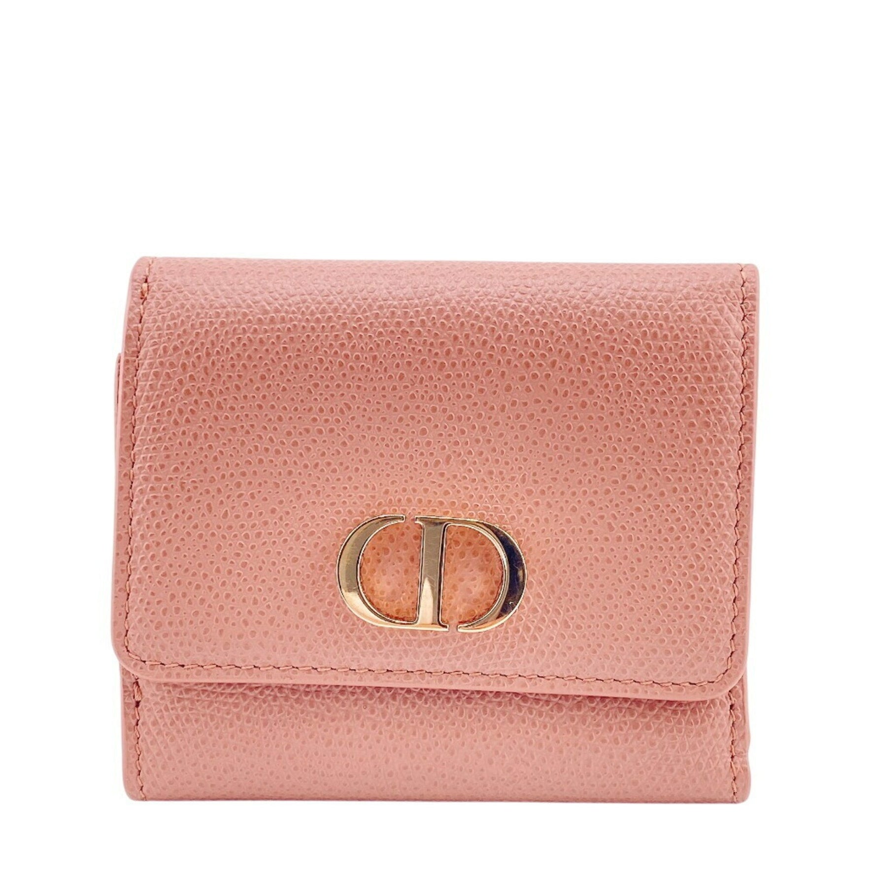 Christian Dior 30 Montaigne Compact Wallet, Tri-fold Pink