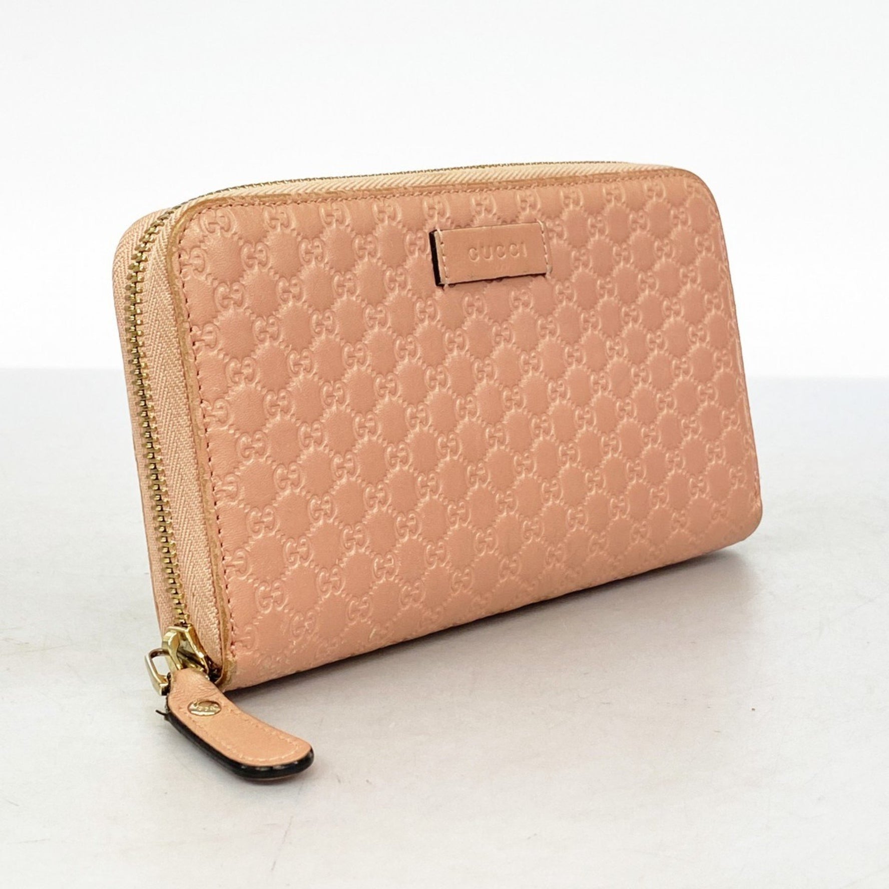 Gucci Micro Guccissima Long Wallet Leather Champagne