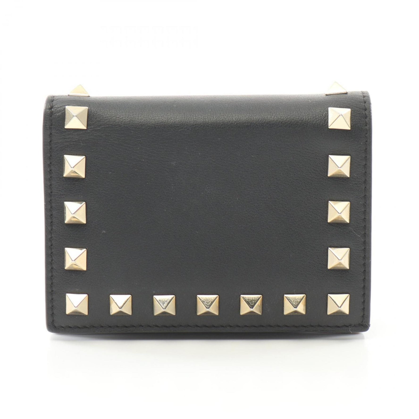 Valentino Garavani Rockstud Bi-fold Wallet Leather