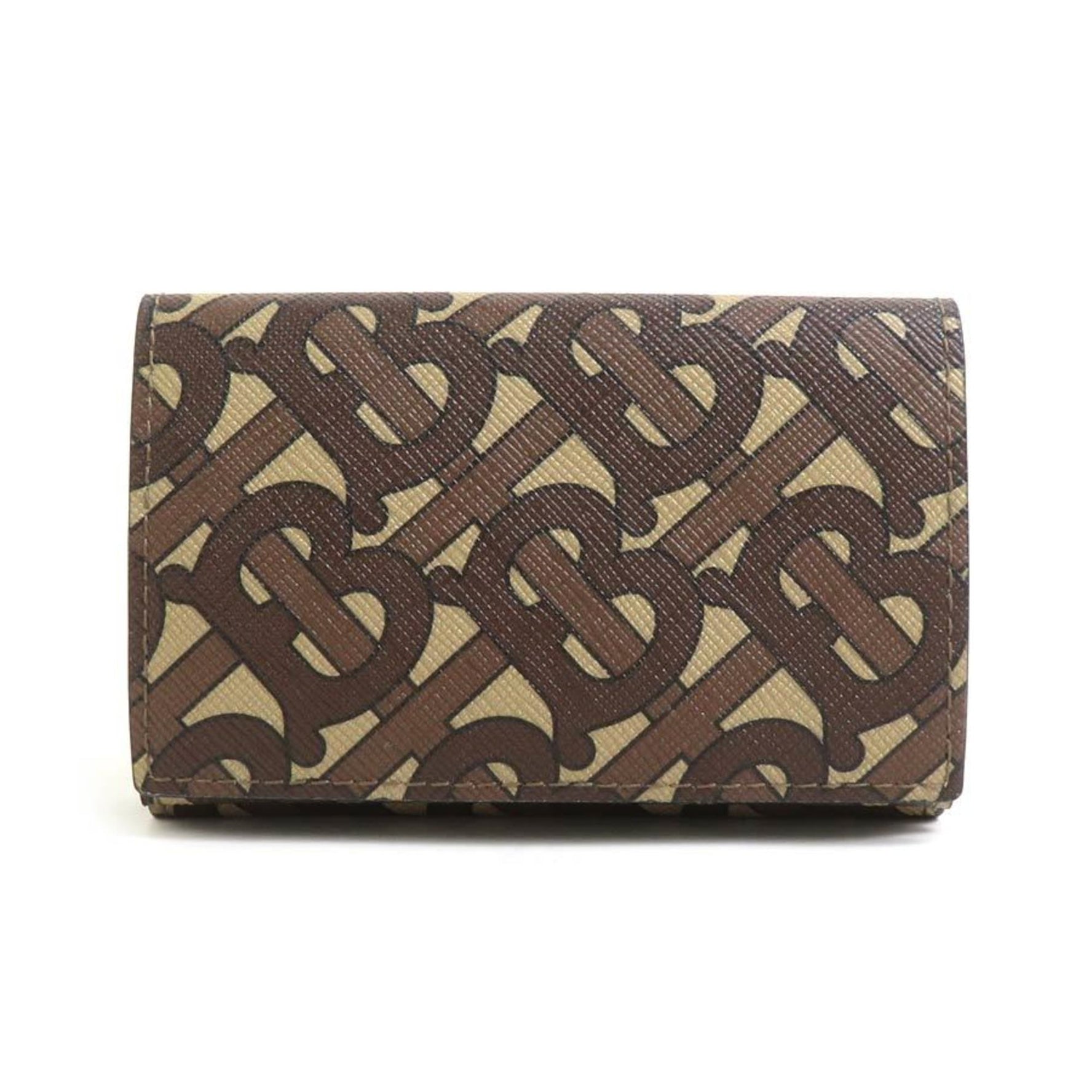 Burberry BURBERRY Tri-fold Wallet Coated Canvas Brown Men's Women's 56078k