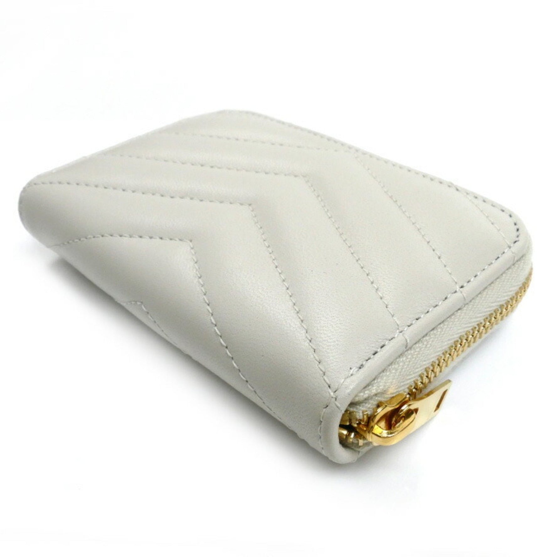 Yves Saint Laurent SAINT LAURENT PARIS Saint Laurent Paris Cassandra Matelasse Coin Case Ivory Women's