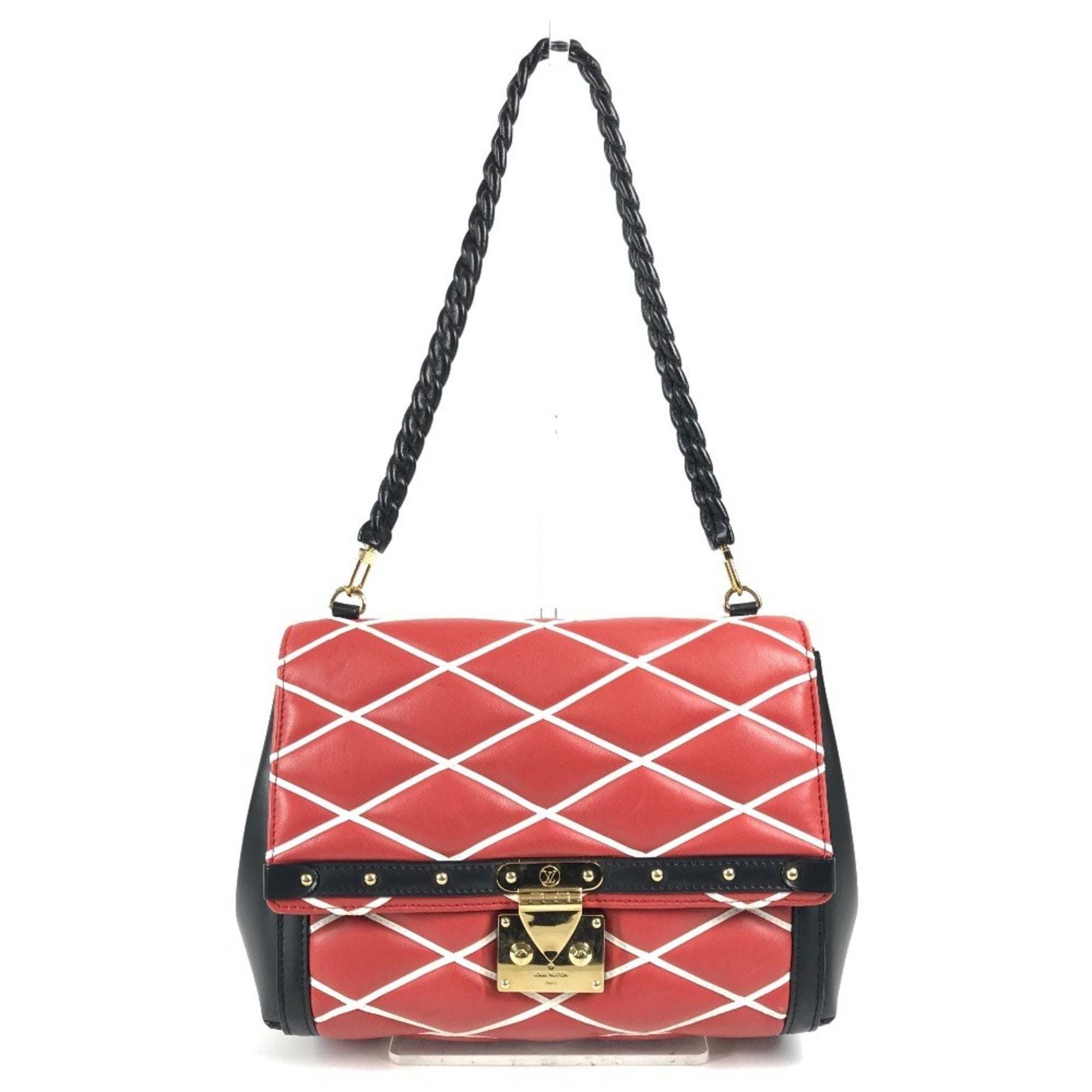 Louis Vuitton Maltage Line Pochette Flap Bag Shoulder Leather Red
