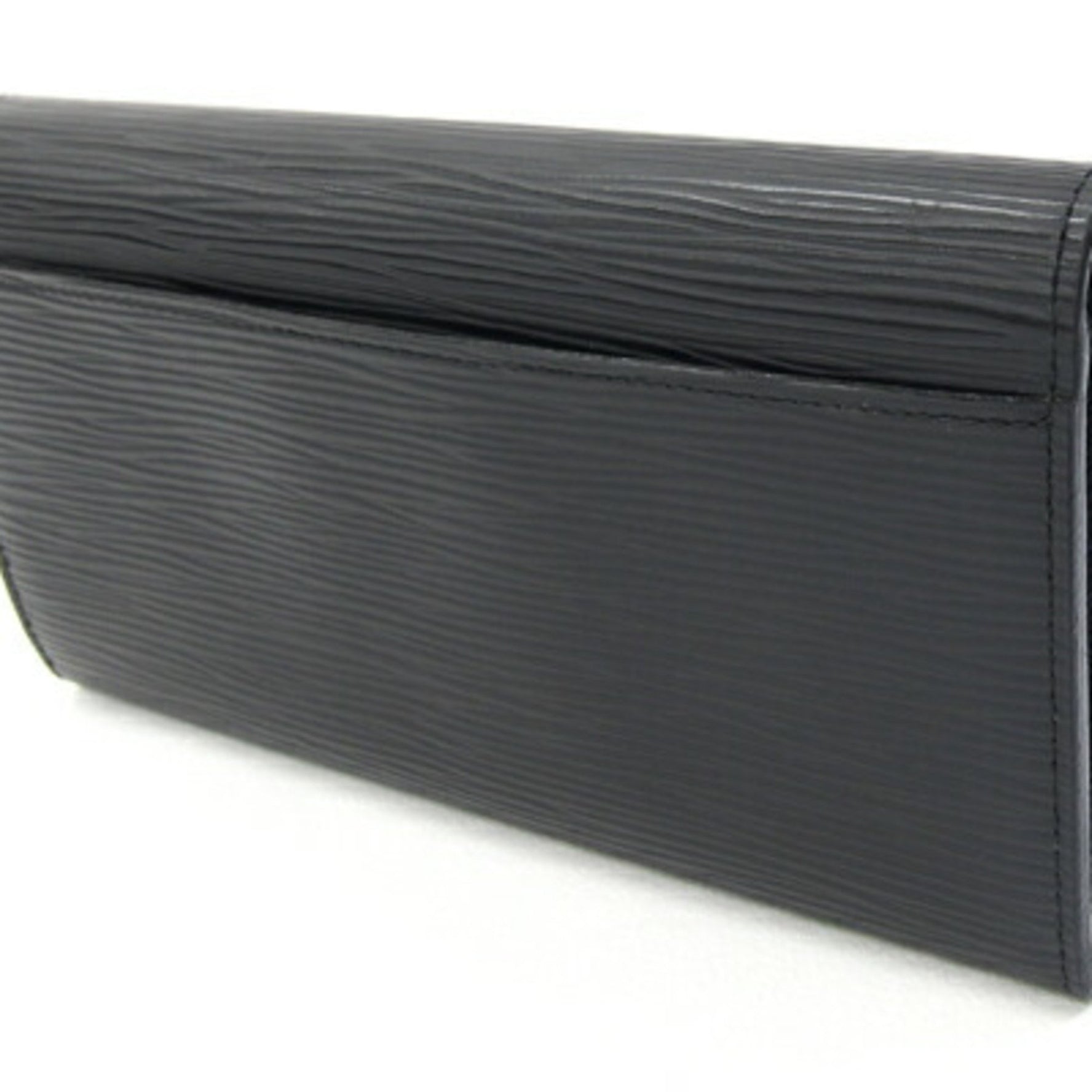 Louis Vuitton Epi Portefeuille Sarah Bifold Long Wallet Noir Black LOUIS VUITTON