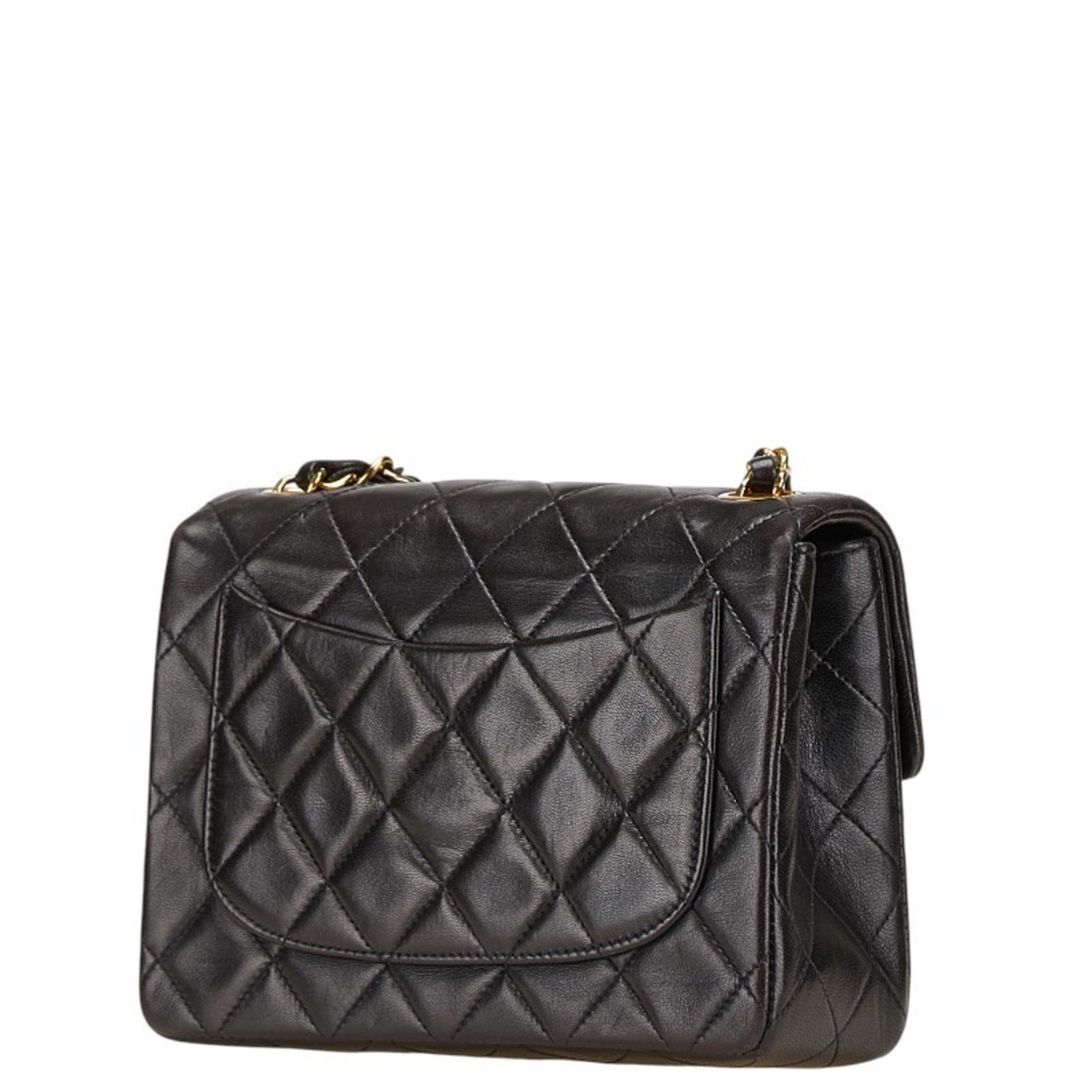 CHANEL Matelasse Coco Mark Chain Shoulder Bag in Lambskin