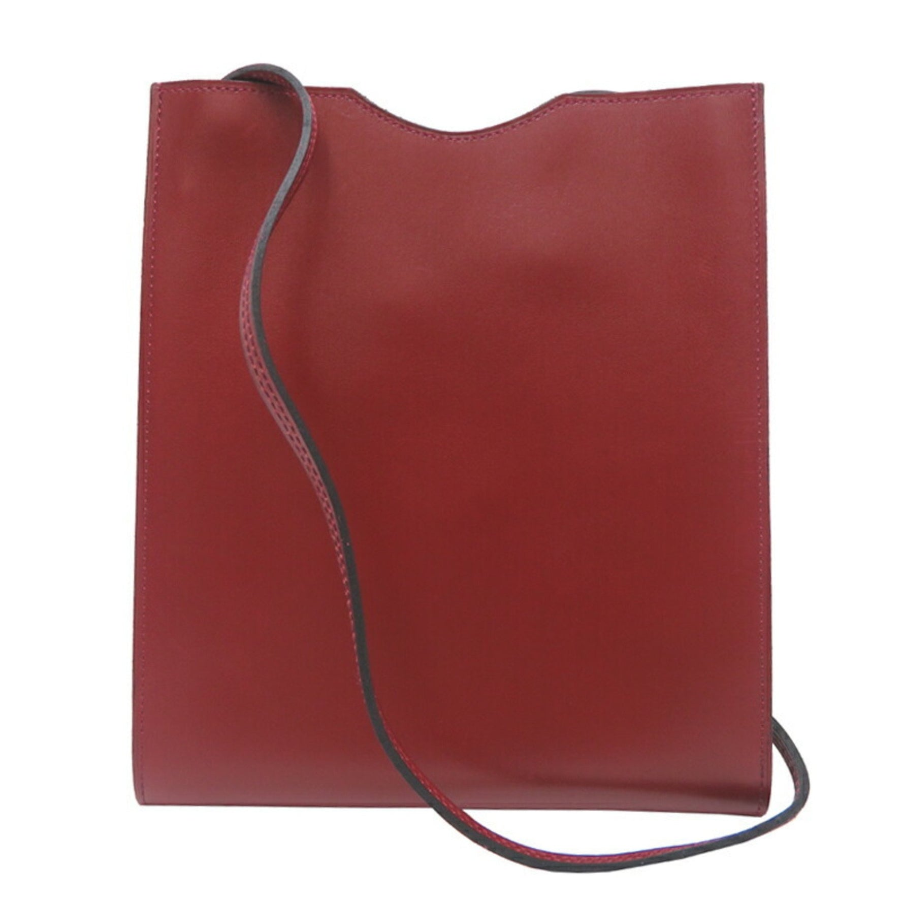 Hermes Onimetu and Men's Shoulder Bag Boxcalf Bordeaux (Red)