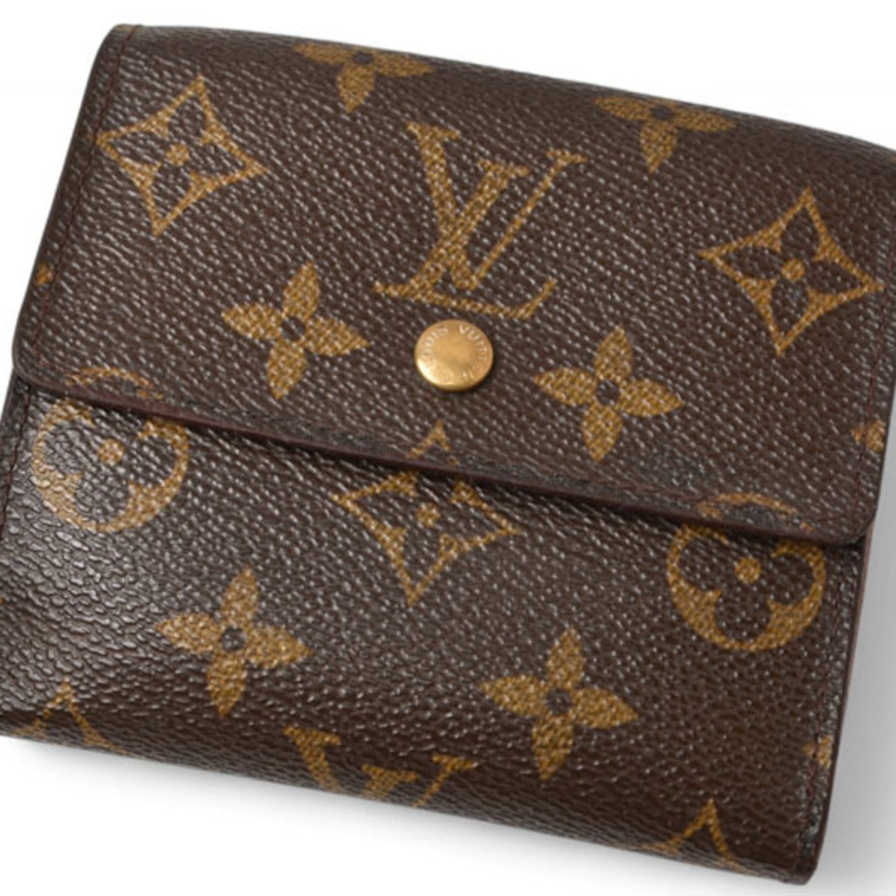 Louis Vuitton Wallet Monogram Folding Double Portefeuille Elise