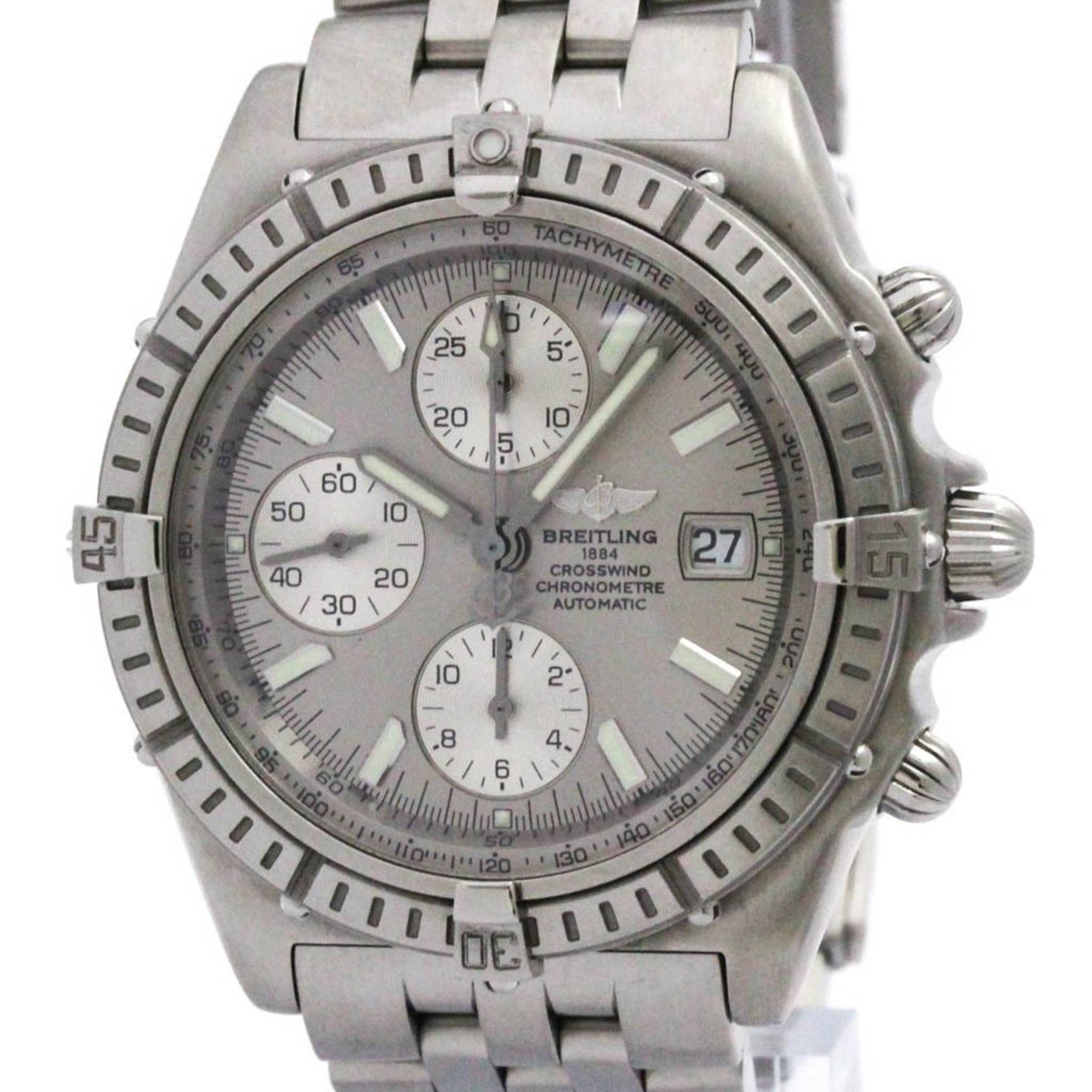 BREITLING Crosswind Chronograph Steel Automatic Watch Polished