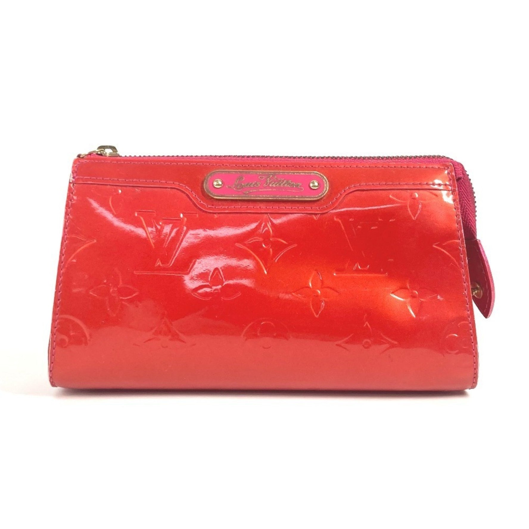Louis Vuitton Monogram Vernis Truth Cosmetic Makeup Pouch, Rose Pop Pink
