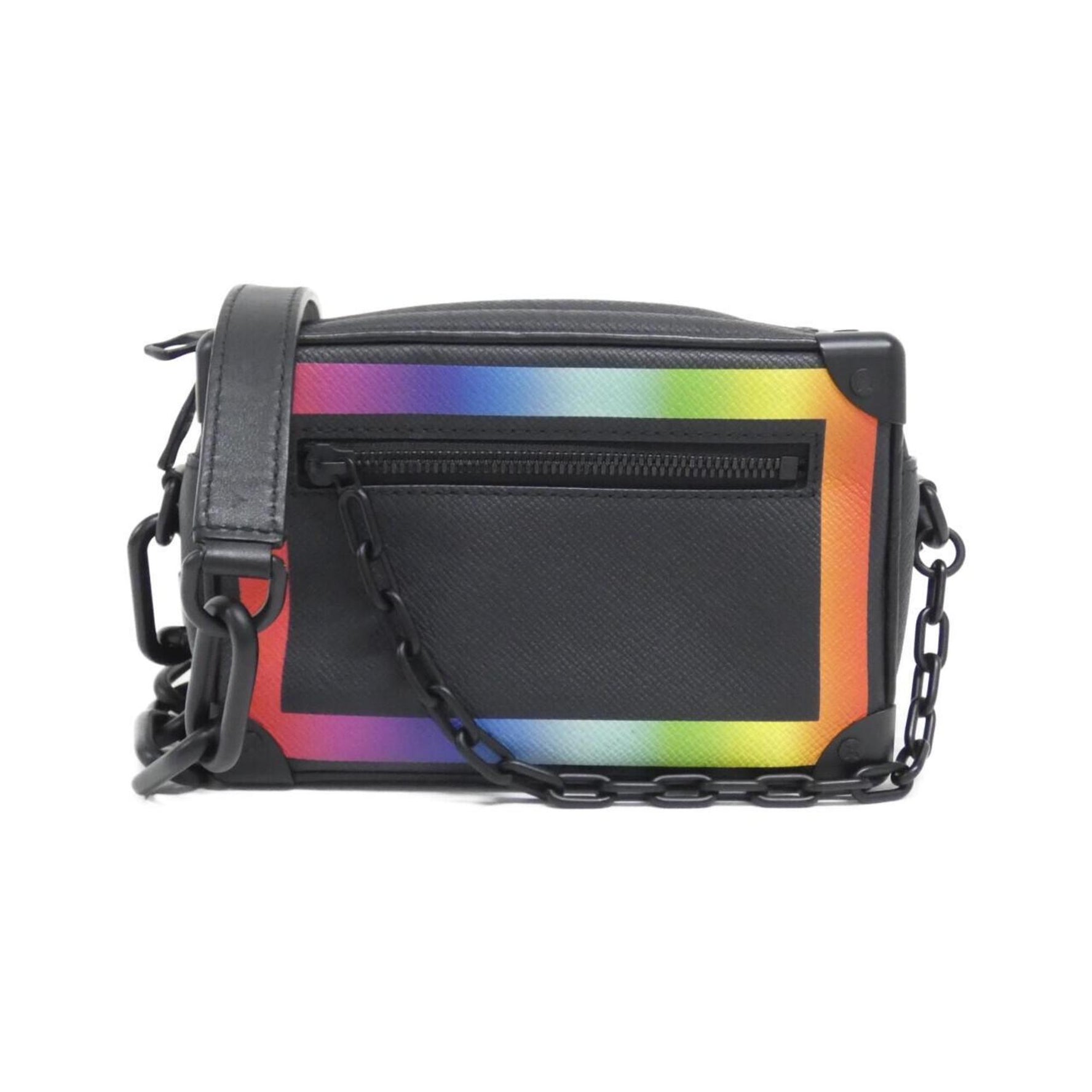 Louis Vuitton Taiga Rainbow Color Mini Soft Trunk Shoulder Bag
