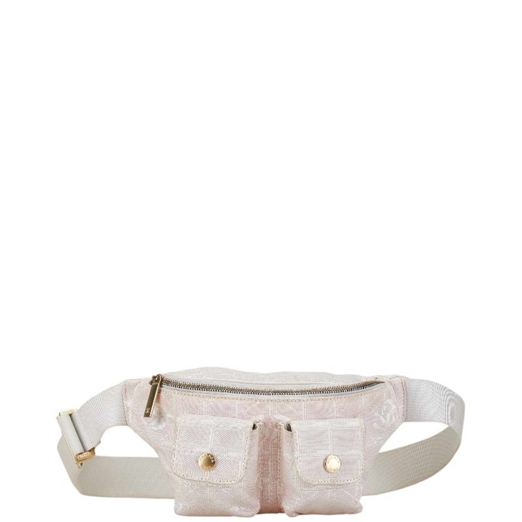 Chanel New Travel Line Waist Bag Body Canvas