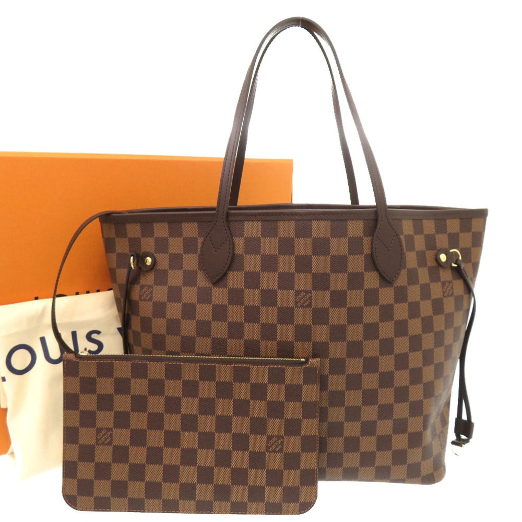 Unused Louis Vuitton Neverfull MM Damier Cerise Tote Bag (current model) LV 0897 LOUIS VUITTON