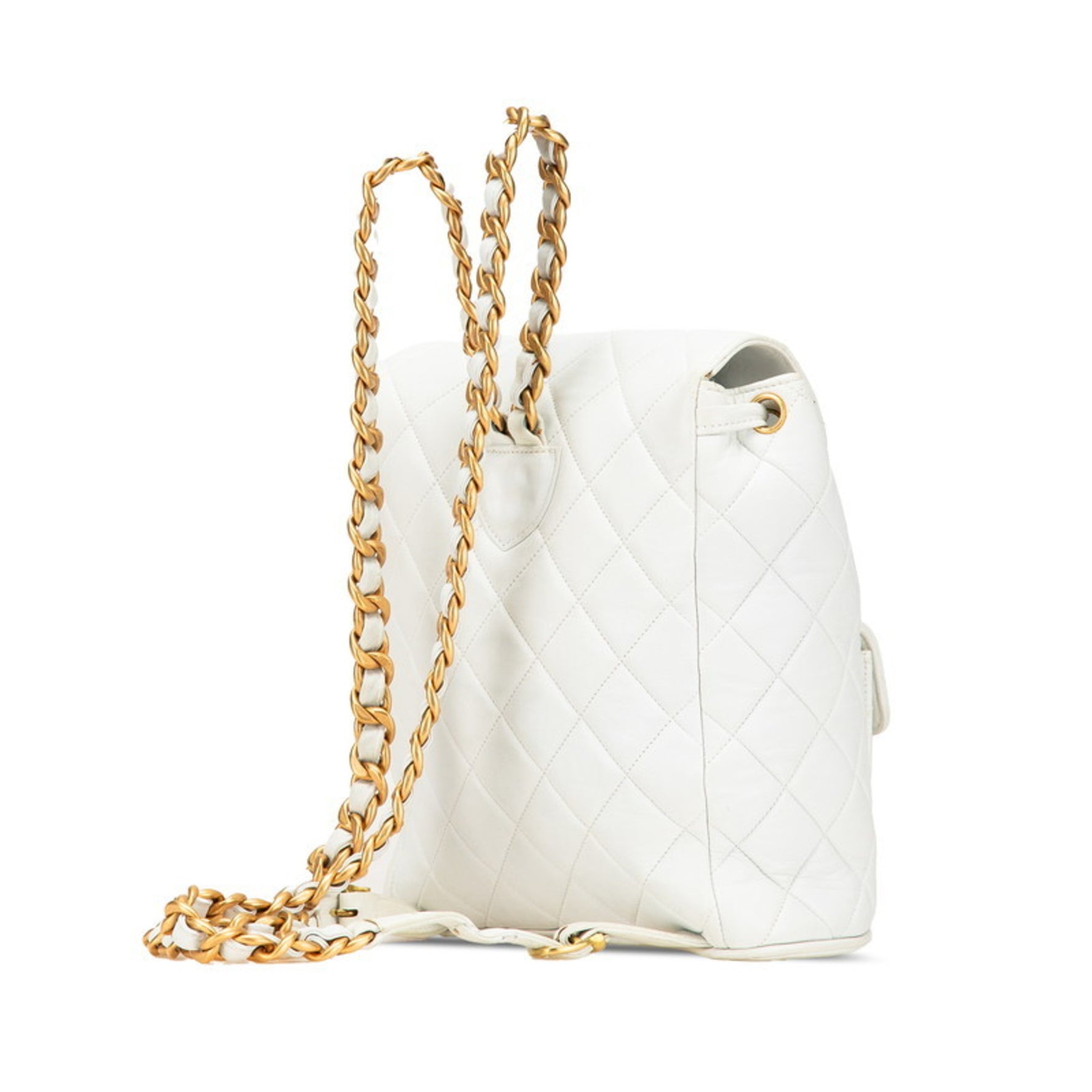 CHANEL Matelasse Coco Mark Chain Backpack in Lambskin