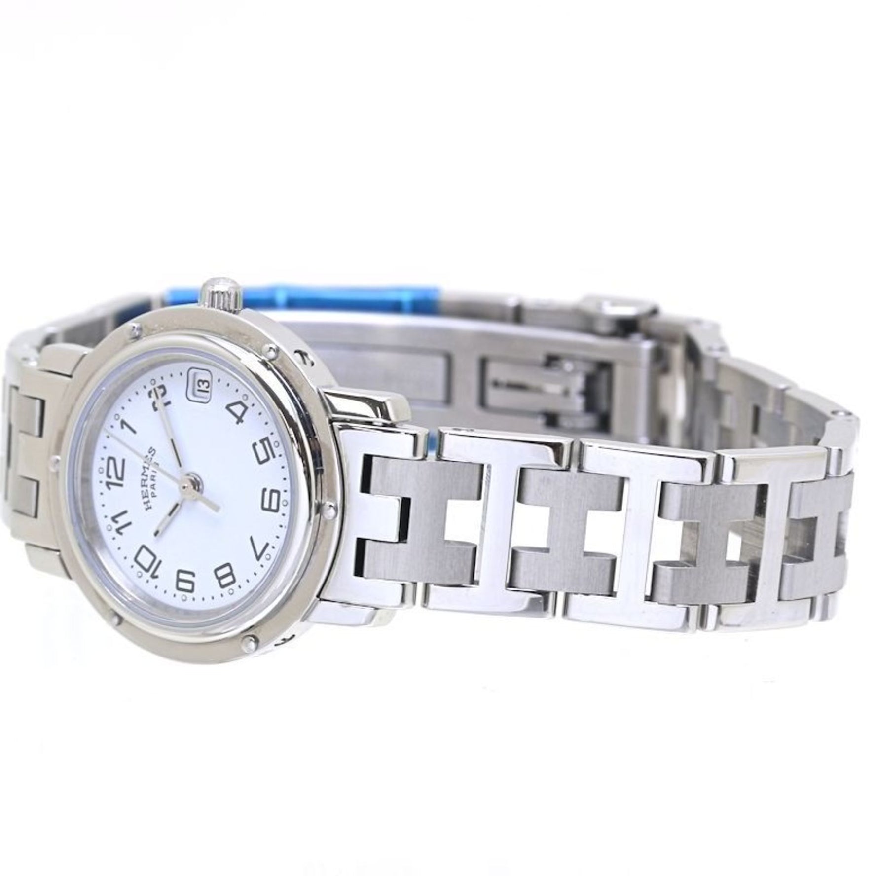 HERMES Clipper Watch with Old Buckle, Women's, CL4.210.130 3758