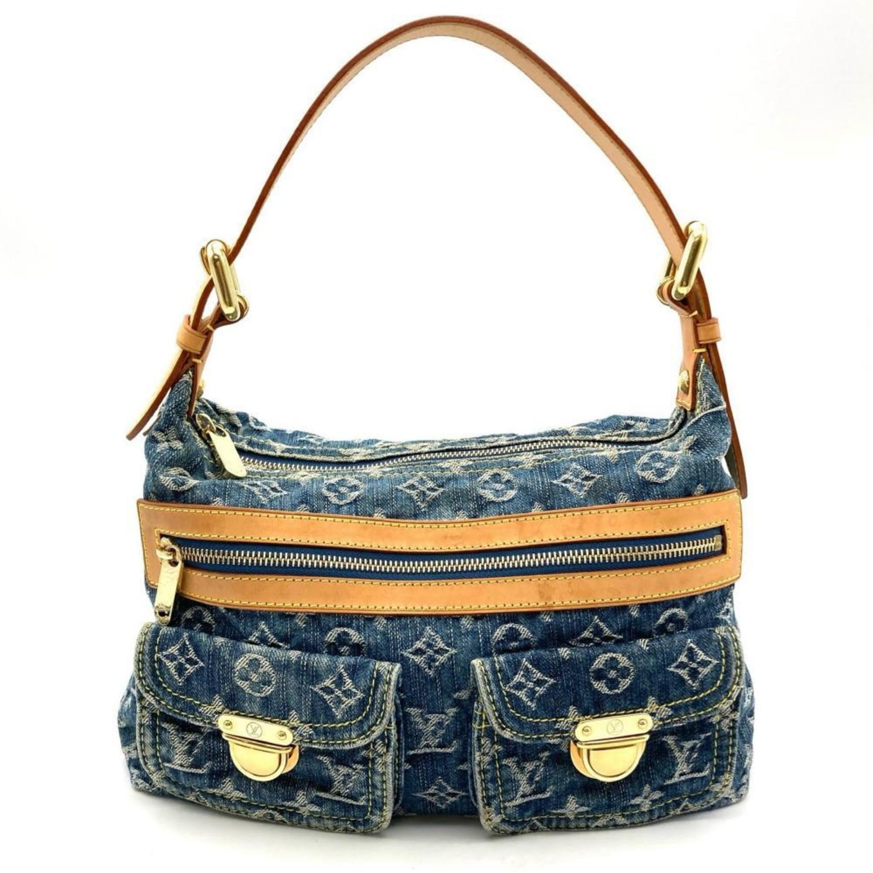 Louis Vuitton Baggy PM Shoulder Bag Monogram Denim