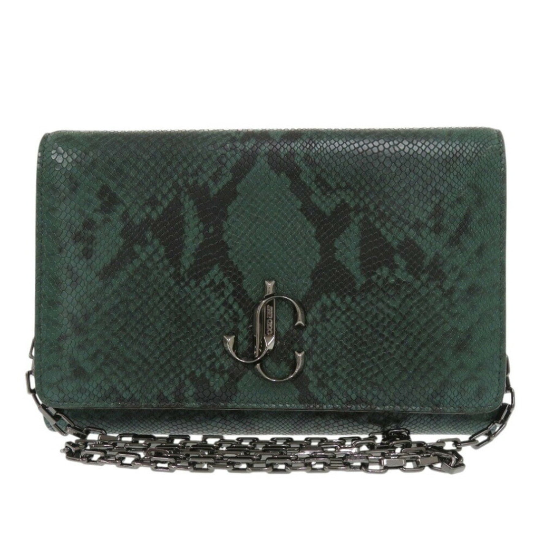 Like new Jimmy Choo Varenne embossed leather shoulder bag, CHOO