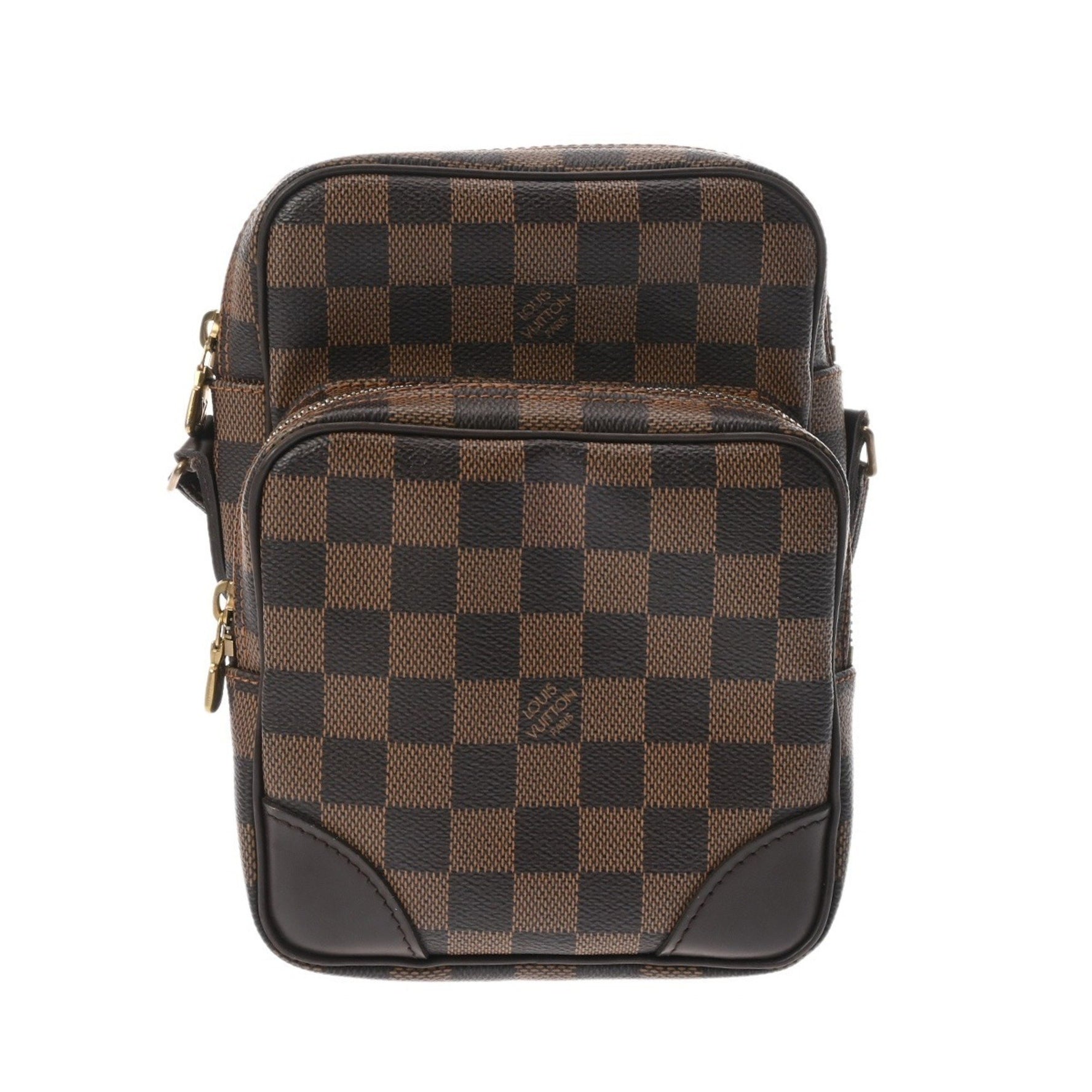 LOUIS VUITTON Damier Canvas Shoulder Bag, Brown, Amazon SP Order, Unisex, AB Rank, Pre-owned, Ginzo