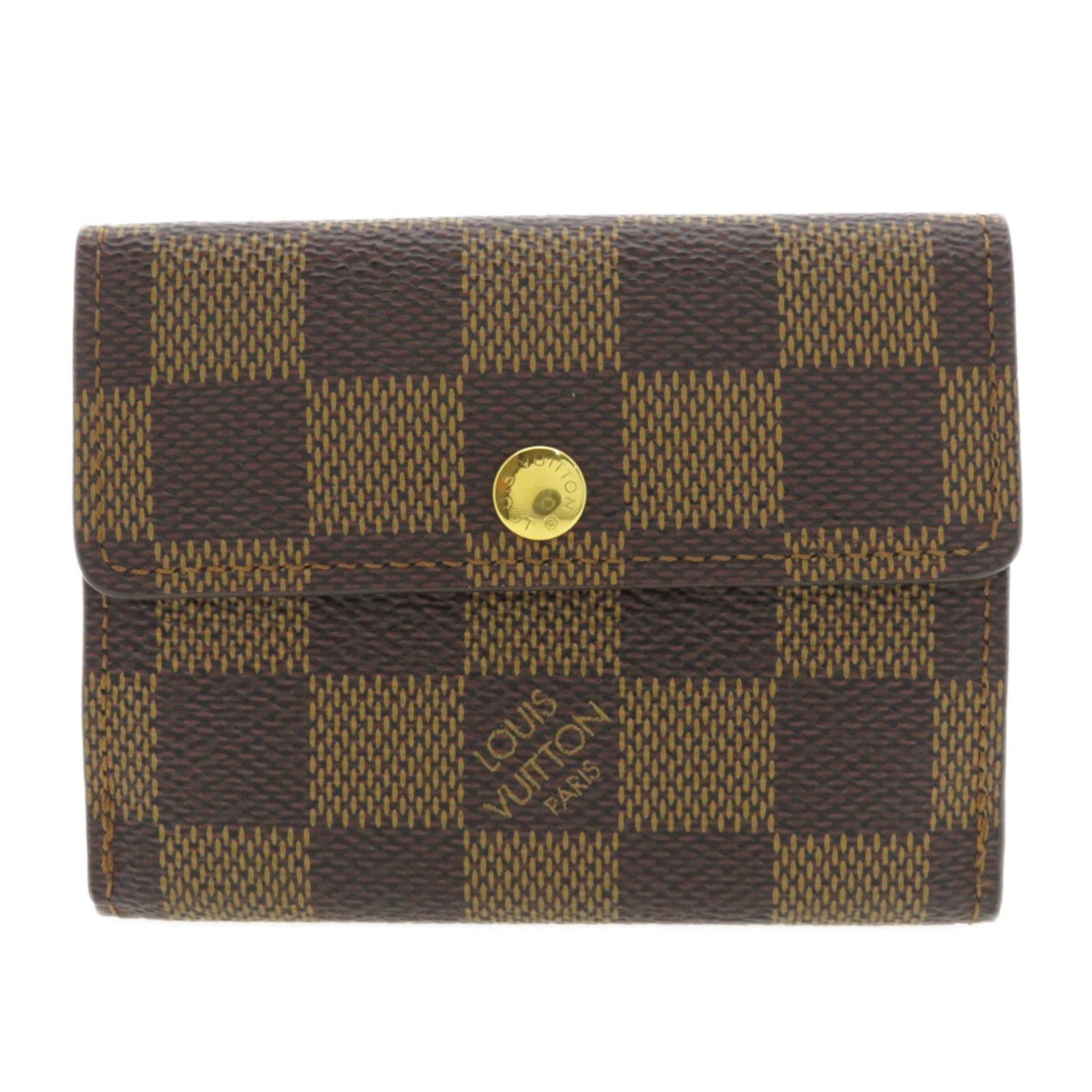 Louis Vuitton Ludlow Damier Ebene Wallet/Coin Case Canvas