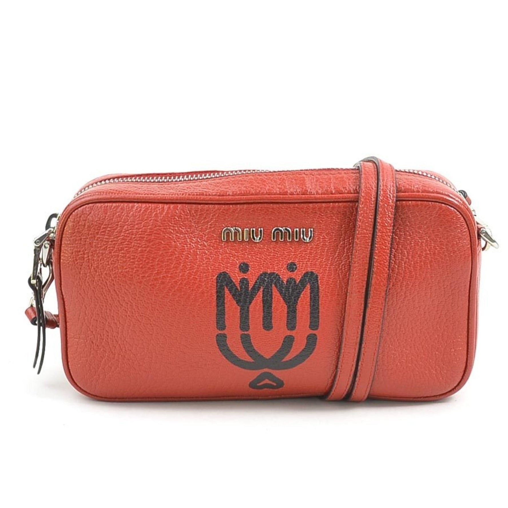 Miu Miu Miu shoulder bag leather red ladies