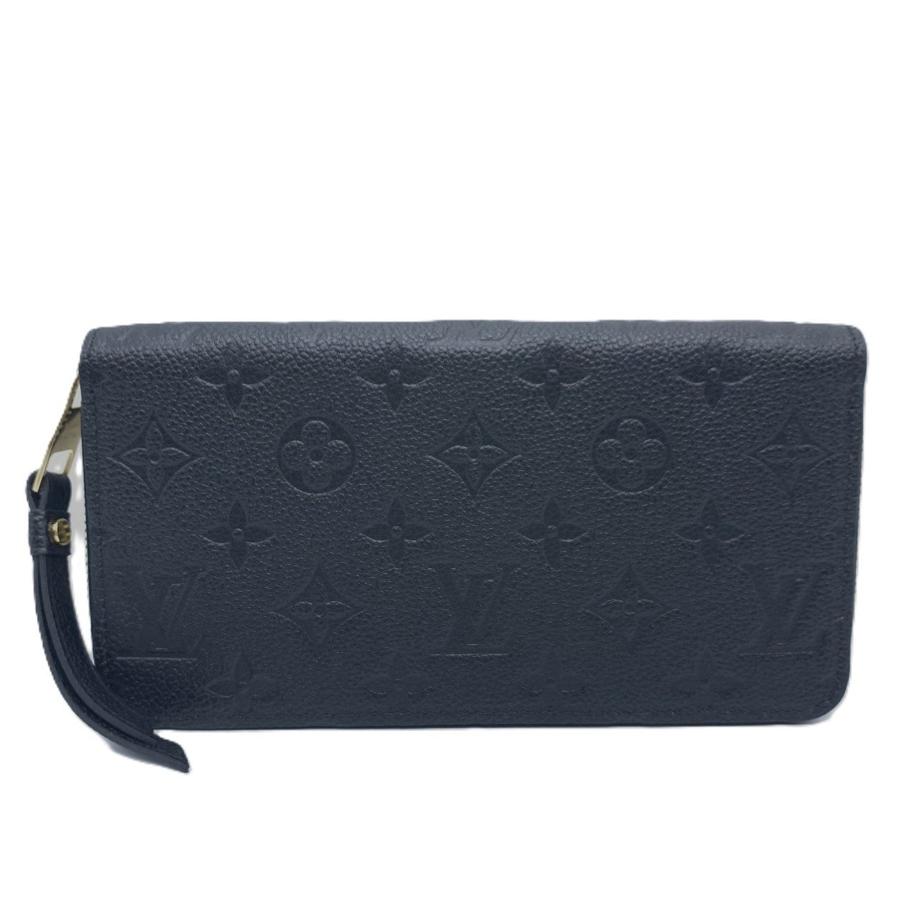 Louis Vuitton Long Wallet Monogram Zippy Round Black
