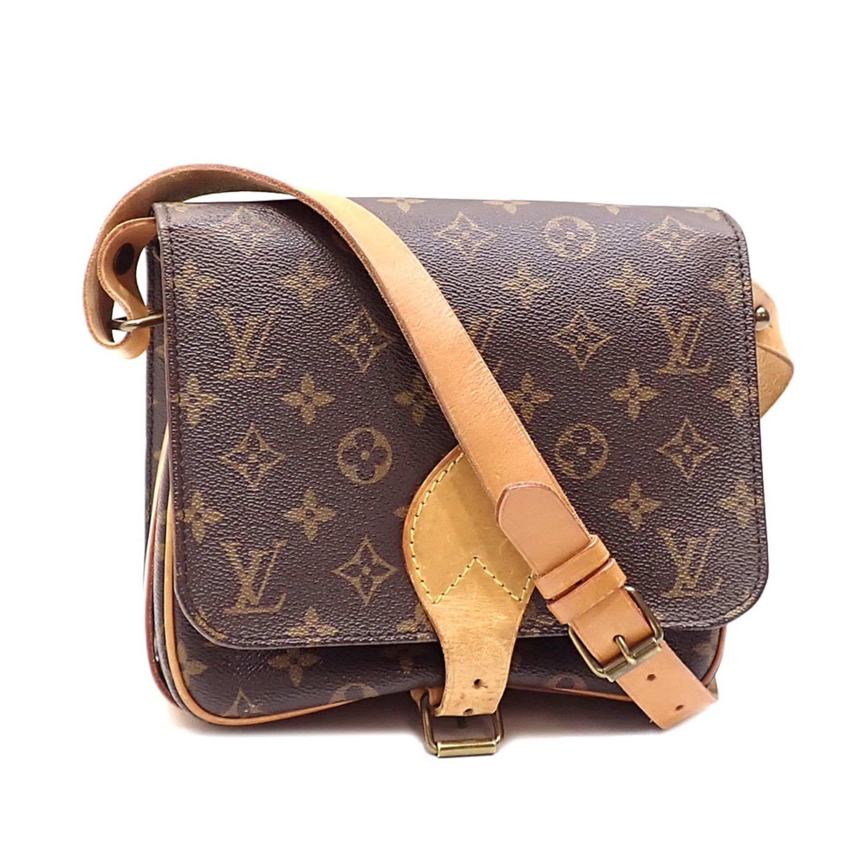 Louis Vuitton Monogram Cartesiere MM Shoulder Bag, Women's, M51253, 22, C218486