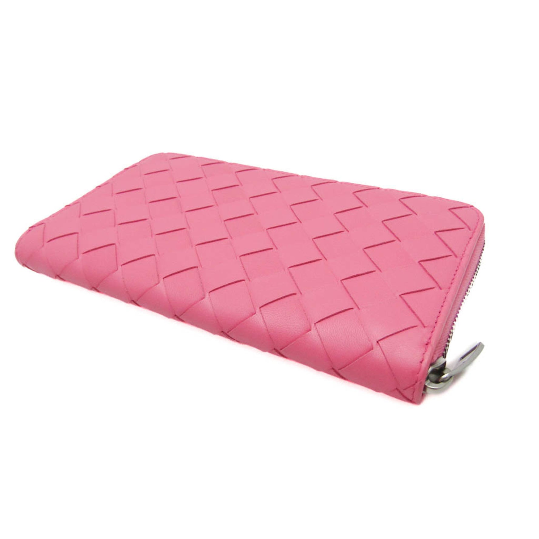 Bottega Veneta Intrecciato Lambskin Long Wallet (bi-fold)