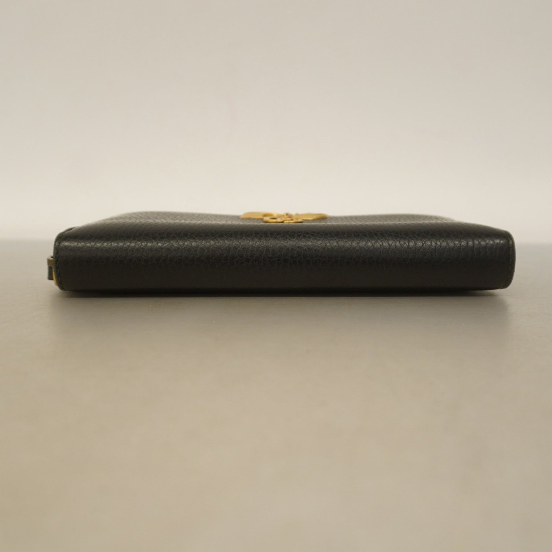 Gucci GG Marmont Long Wallet Leather Black Women's