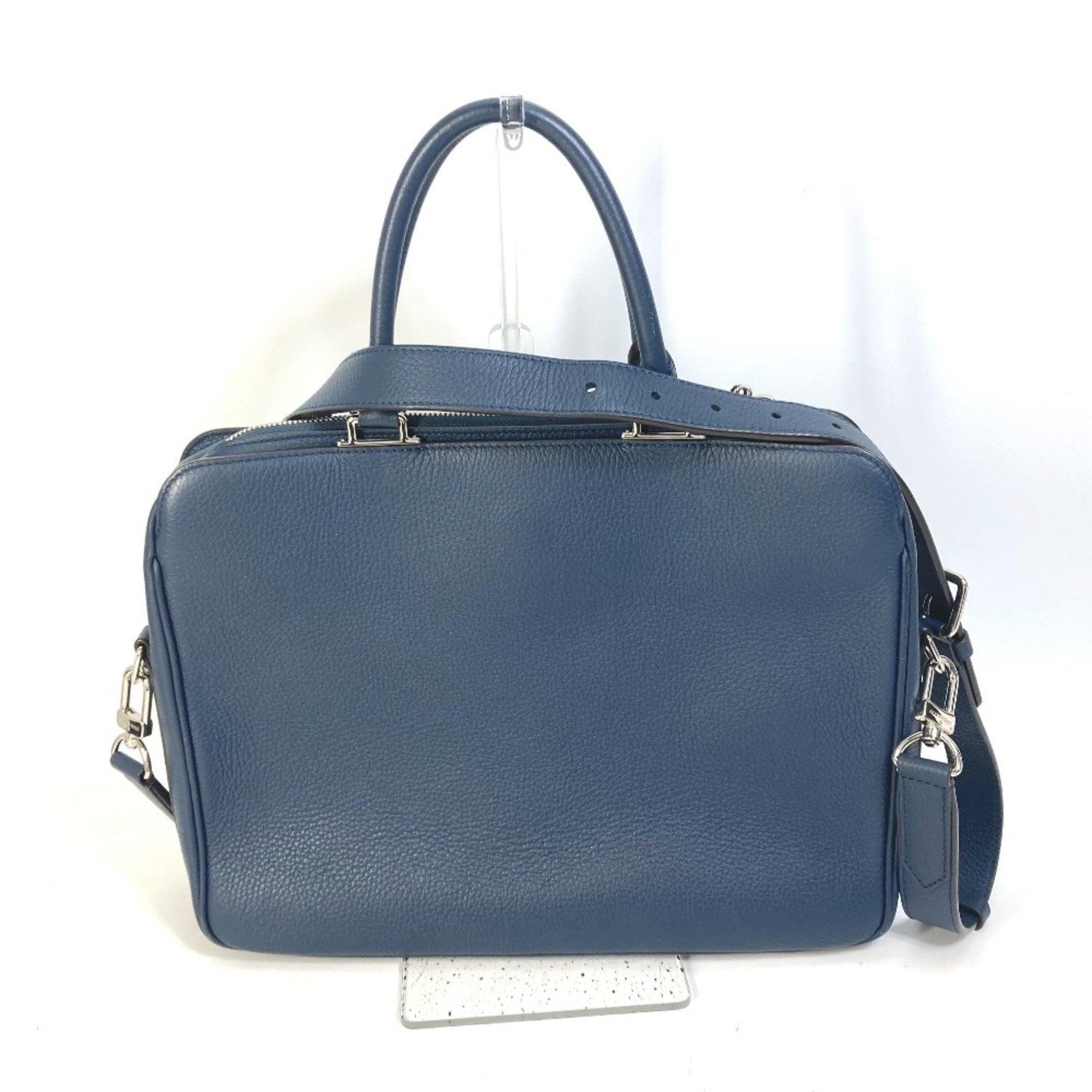 LOUIS VUITTON M54380 2-Way Shoulder Bag/Handbag Armand MM Briefcase/Business Bag in Taurillon Leather, Navy Blue