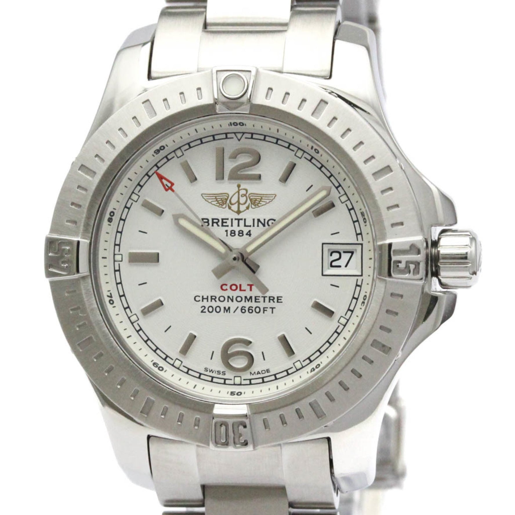BREITLING Colt Lady Stainless Steel Quartz Ladies Watch Polished