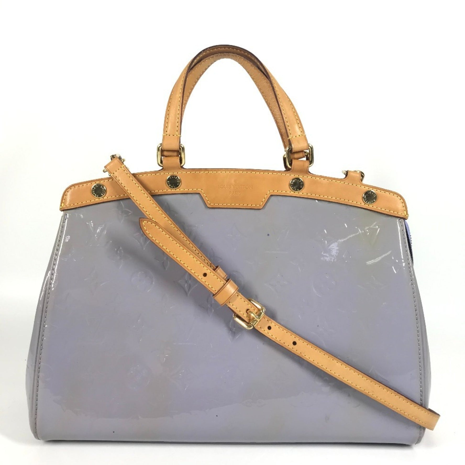 LOUIS VUITTON Monogram Vernis Blair MM Shoulder Bag, Tote Handbag, Canvas, Lilac Purple