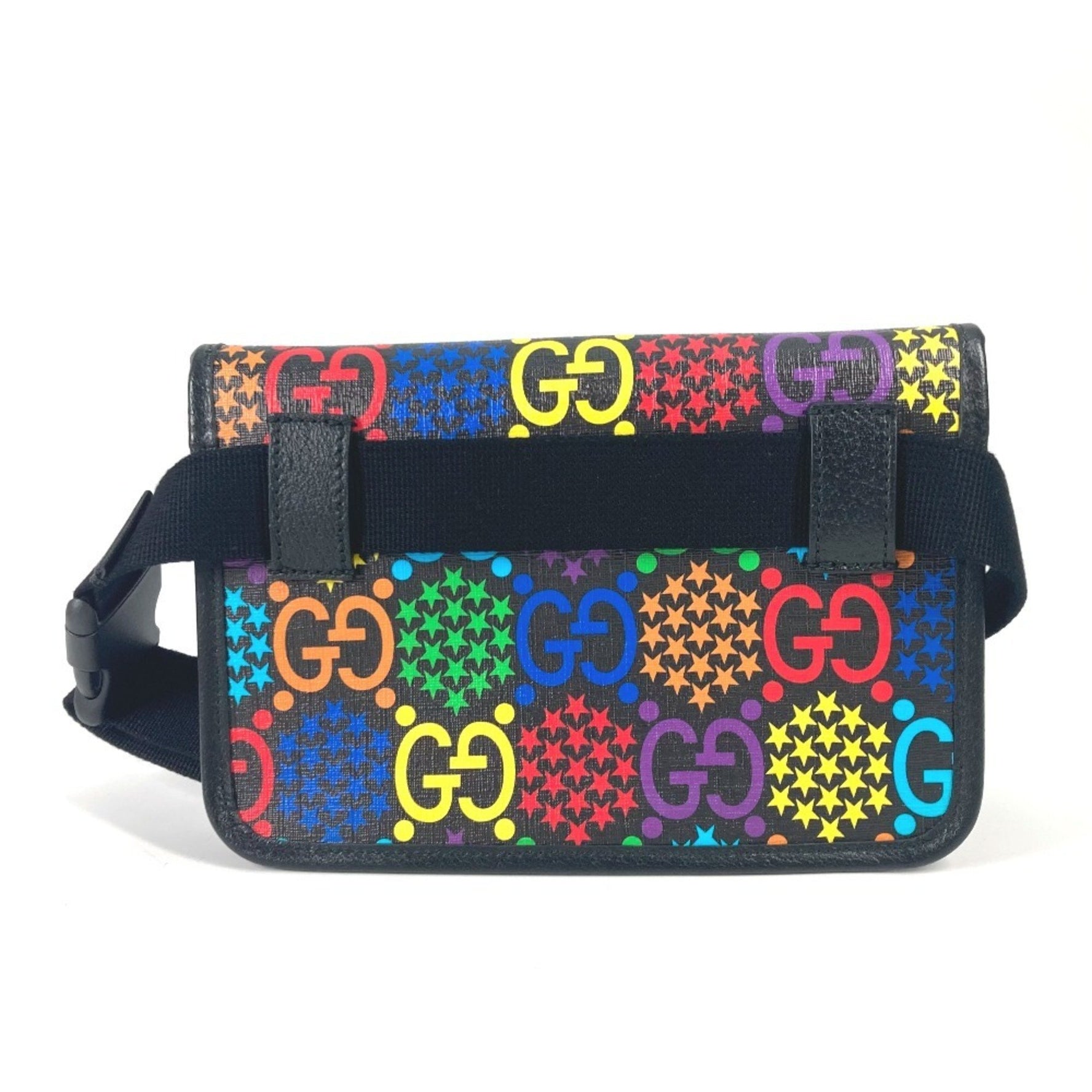GUCCI GG Supreme Psychedelic Belt Bag Crossbody Shoulder Bag, Leather/PVC, Multicolor, Like New