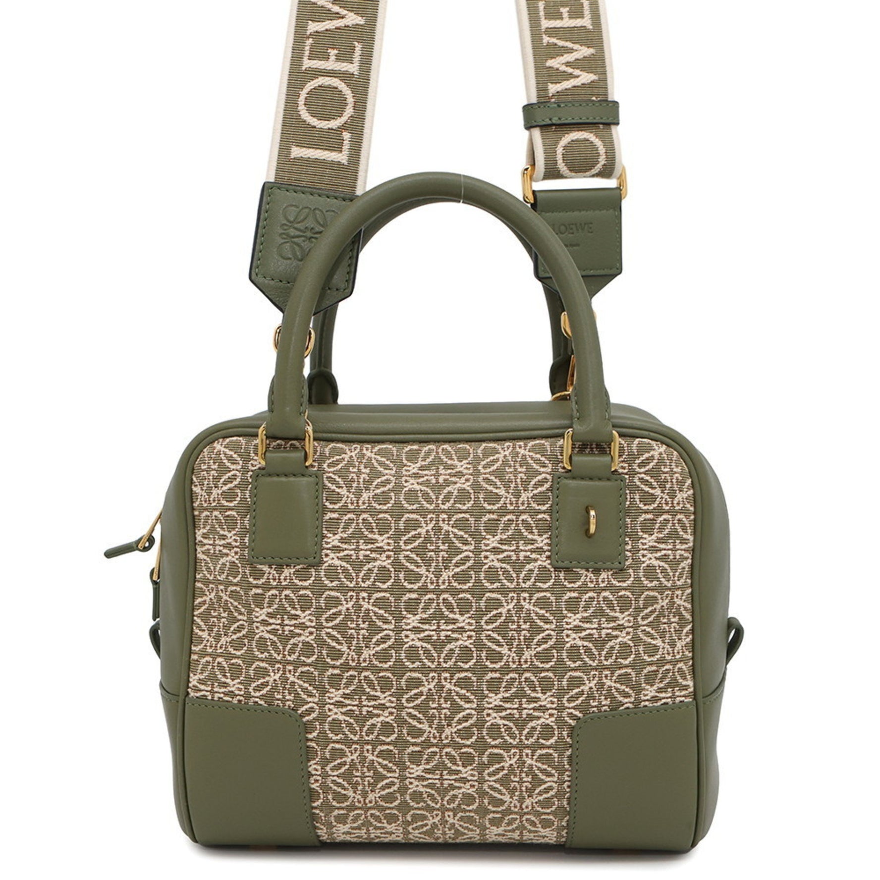 LOEWE Handbag Square Anagram Amazona 19 Canvas