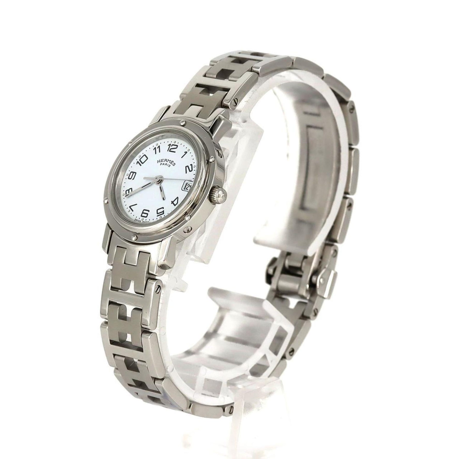 Hermès Clipper Stainless Steel Quartz Watch