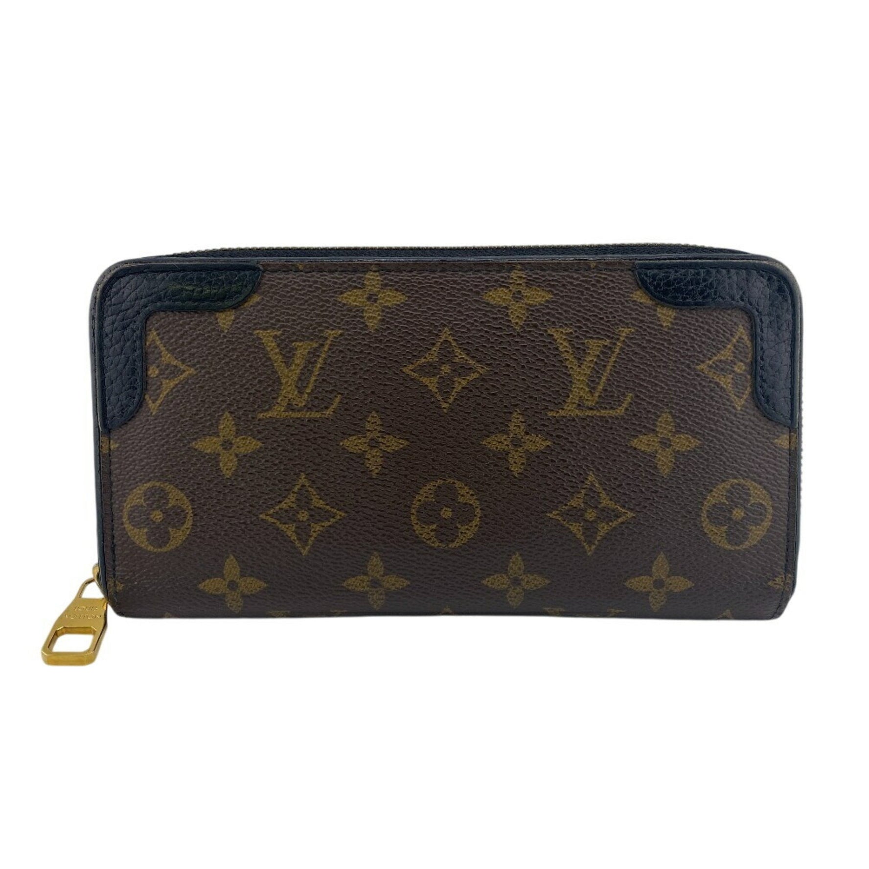 Louis Vuitton Zippy Wallet Retiro Round Monogram Long Brown