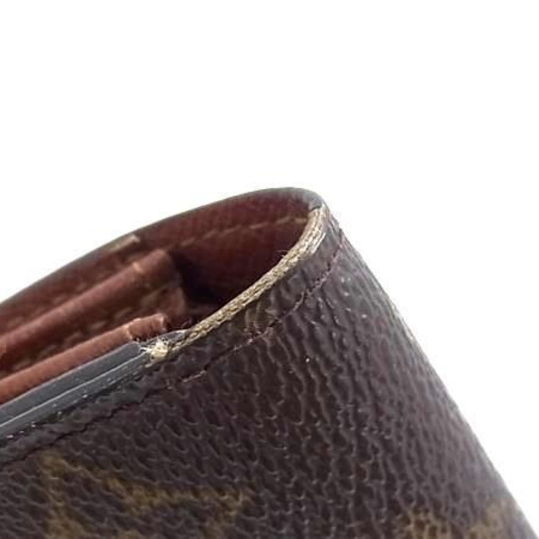 LOUIS VUITTON Monogram Pochette Porte Monnaie Credit Long Wallet Leather Men's and