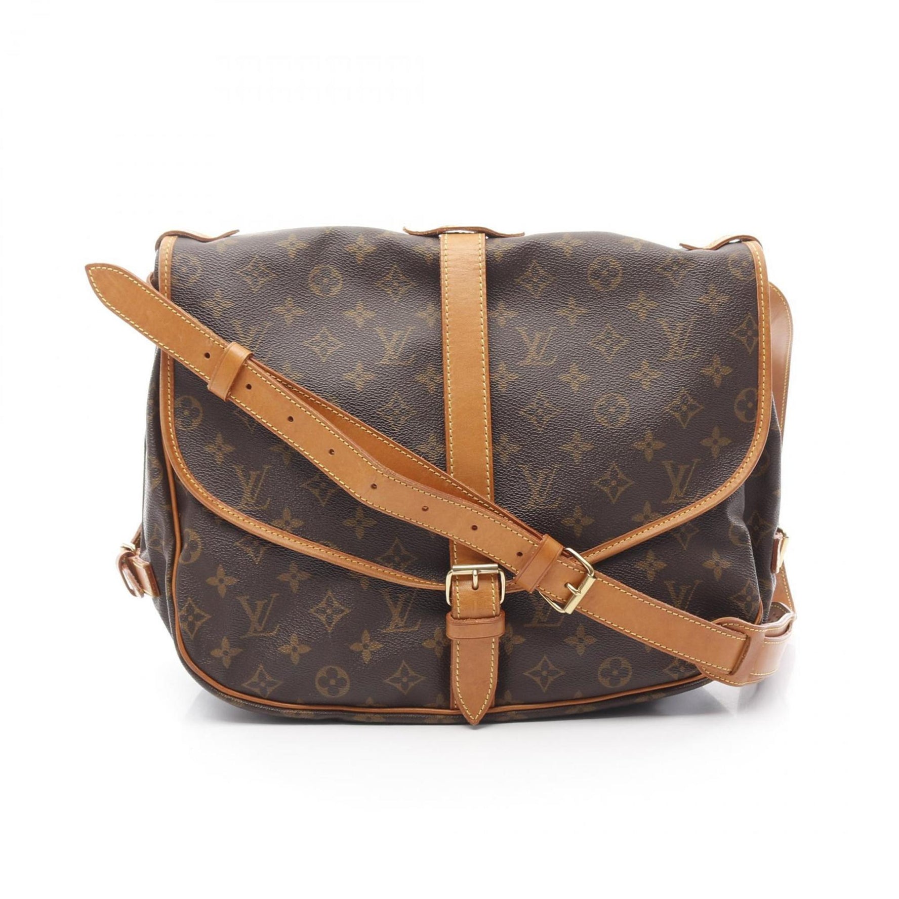 Louis Vuitton Saumur 35 Shoulder Bag, Coated Canvas and Leather, Monogram