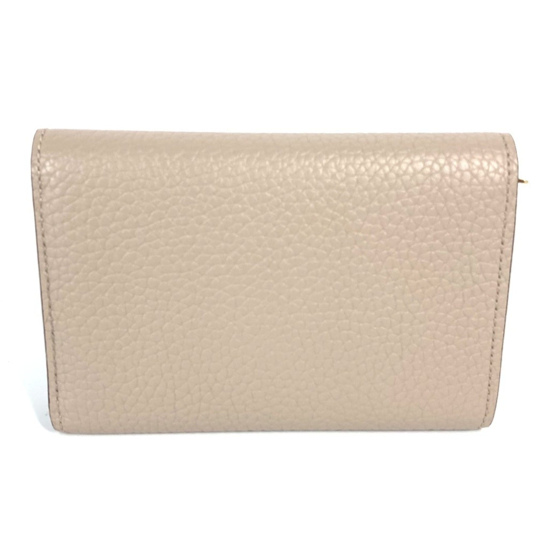 LOUIS VUITTON M62159 Portefeuille Capucines Compact Tri-fold Wallet in Taurillon Leather, Beige, Like New