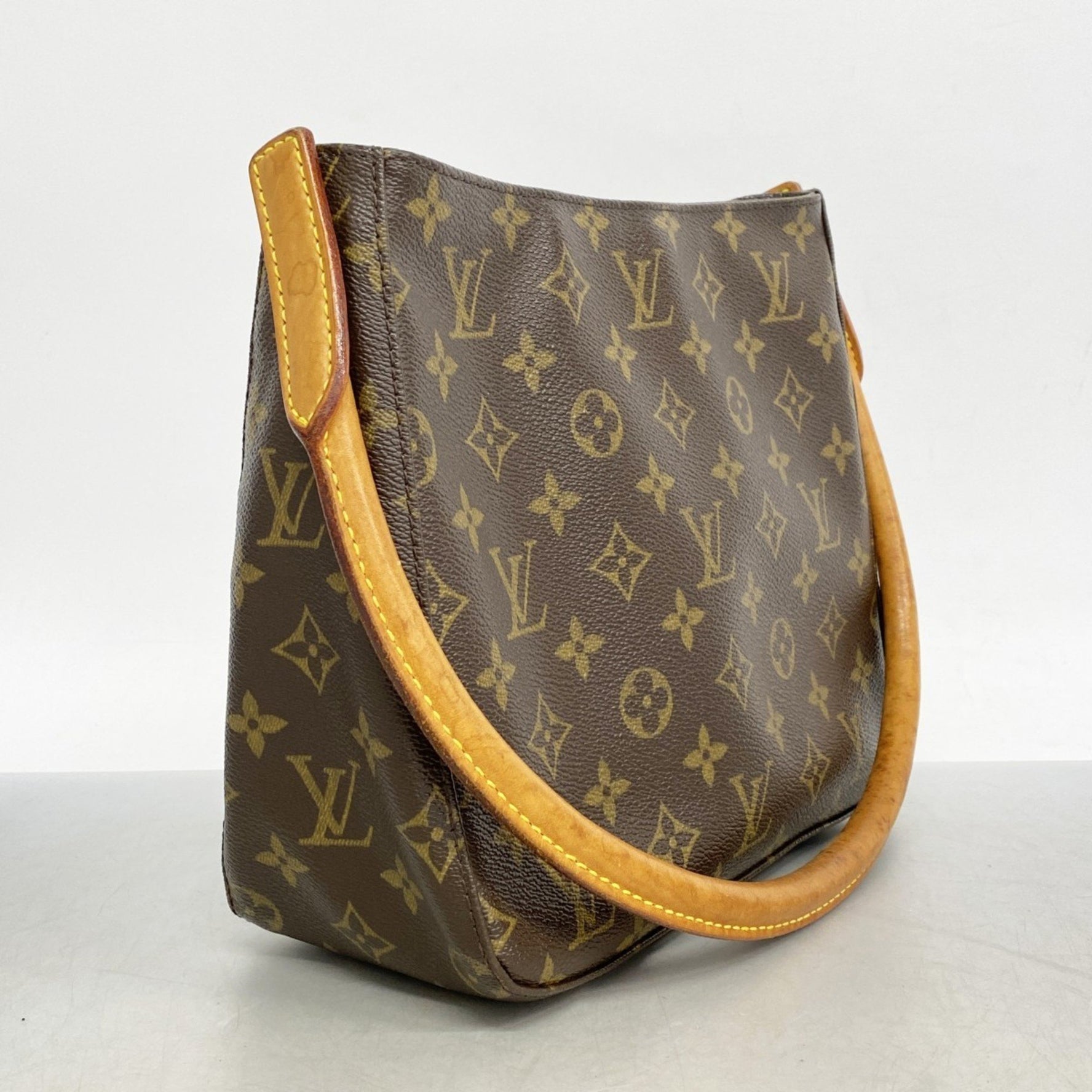 Louis Vuitton Monogram Looping MM Shoulder Bag M51146 Brown Women's