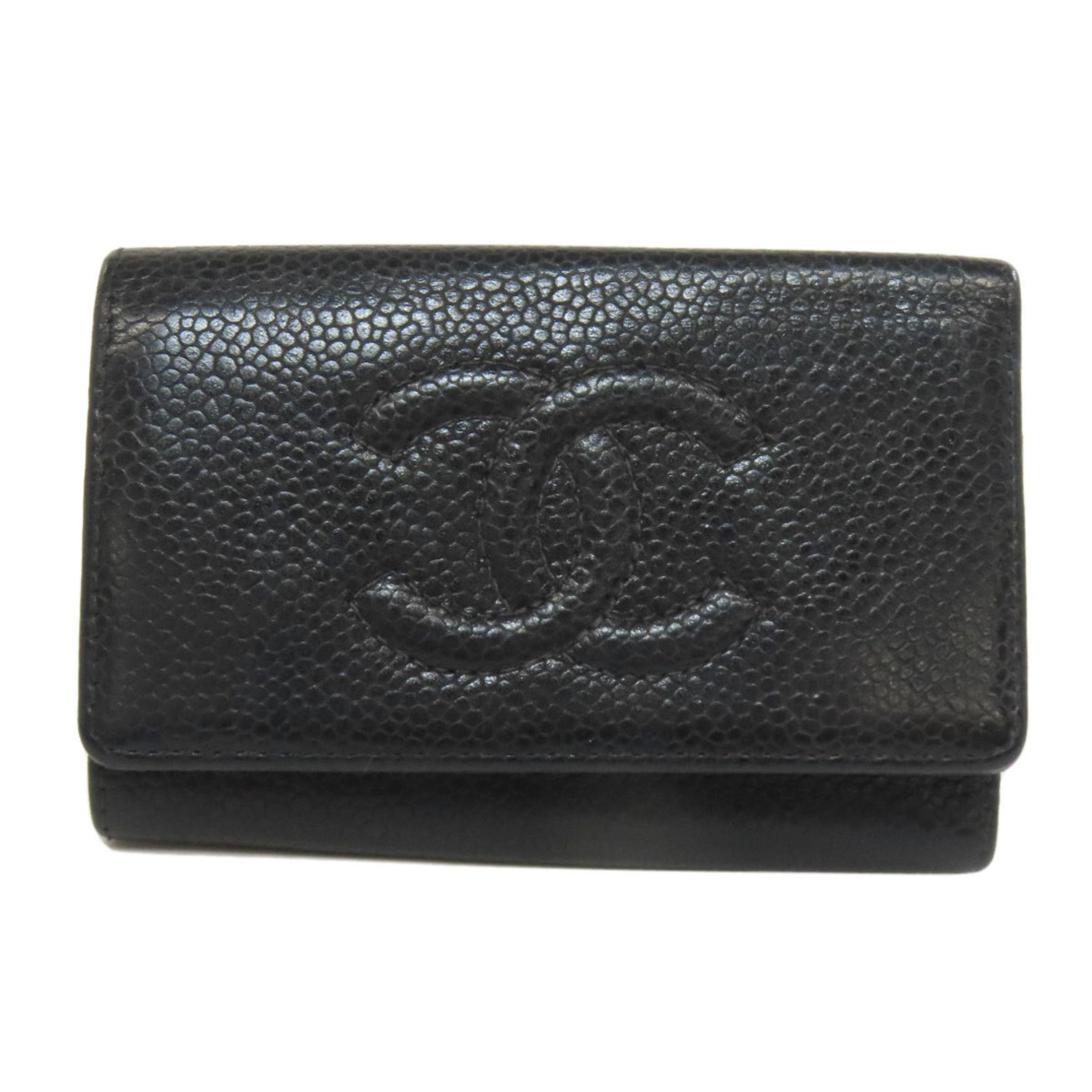 Chanel Coco Mark Key Case in Grained Calfskin