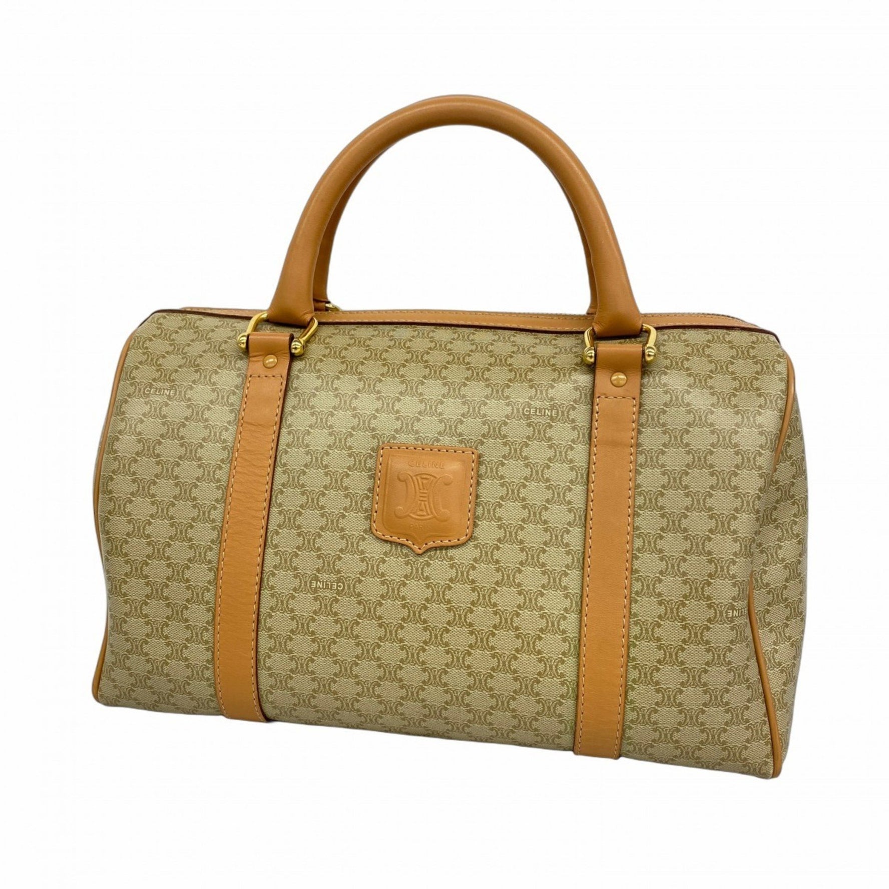 Celine handbag Macadam beige brown