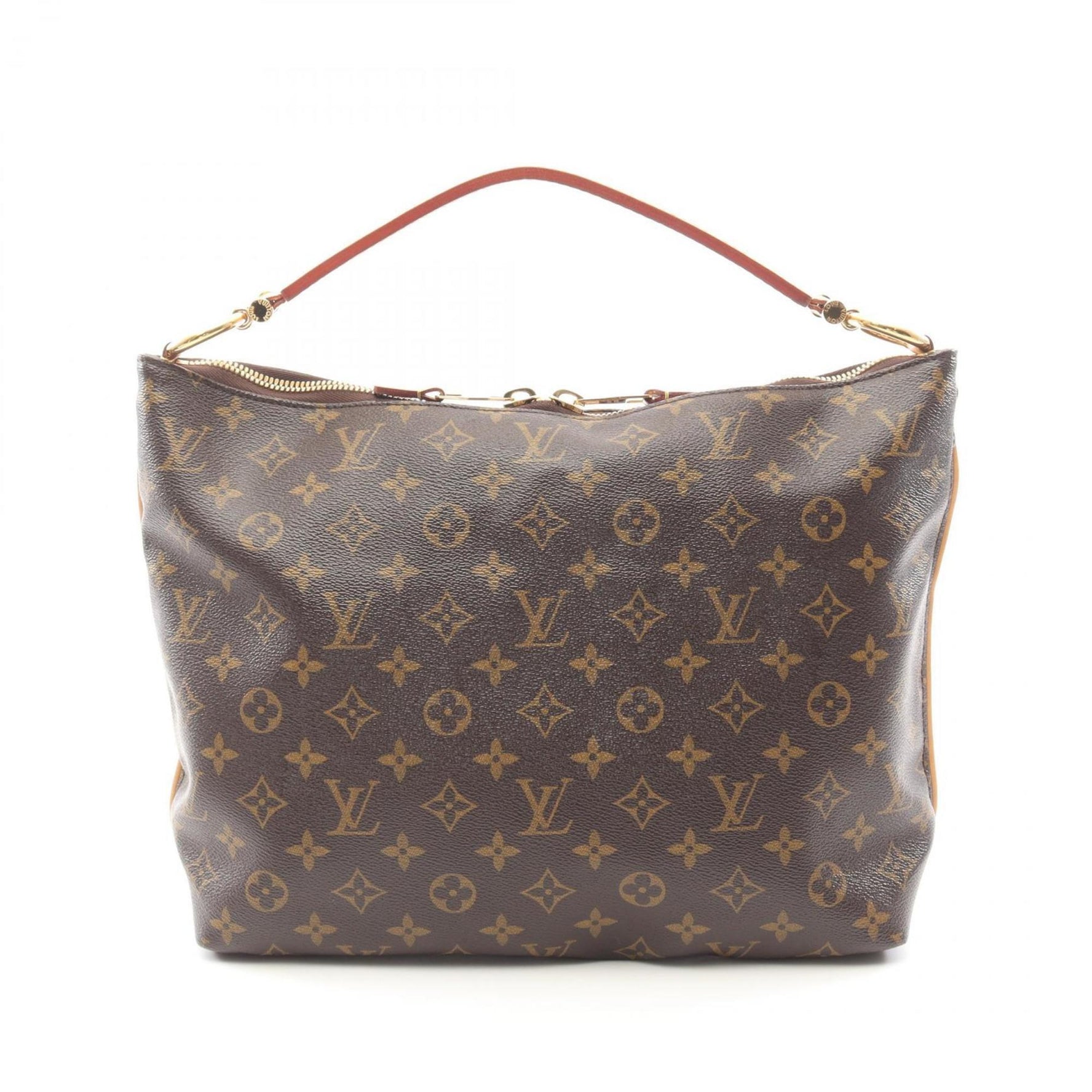 Louis Vuitton Shuri PM Monogram Shoulder Bag Coated Canvas Leather Brown