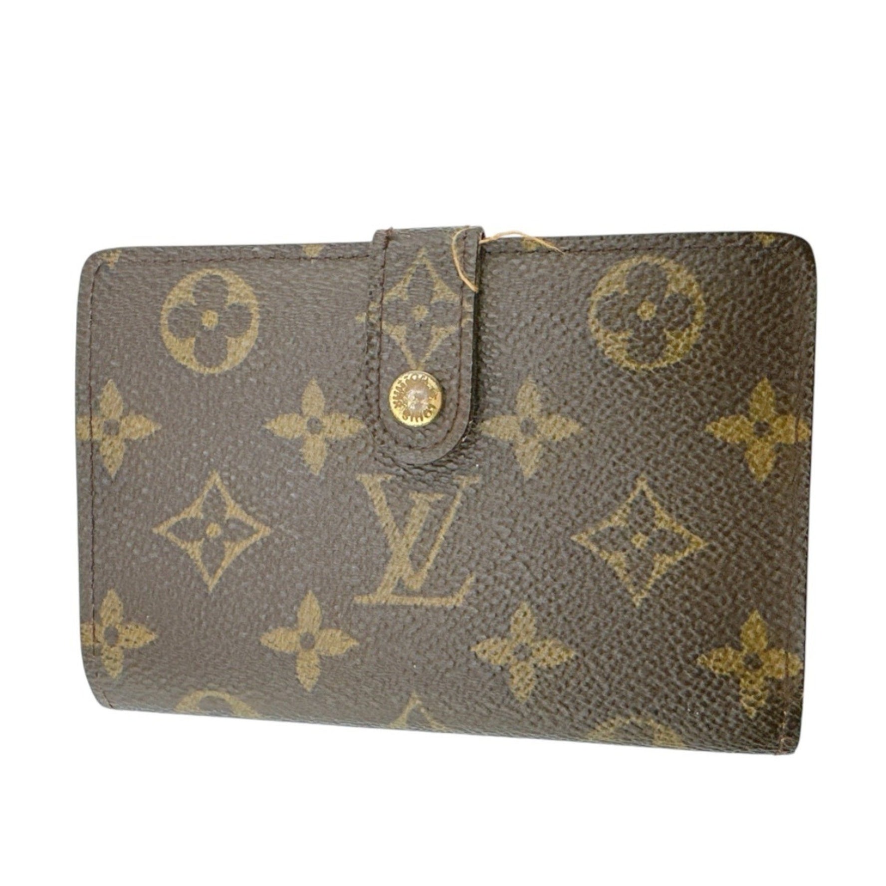Louis Vuitton Bi-fold wallet with card pocket Monogram Porte Monnaie Viennese canvas LV