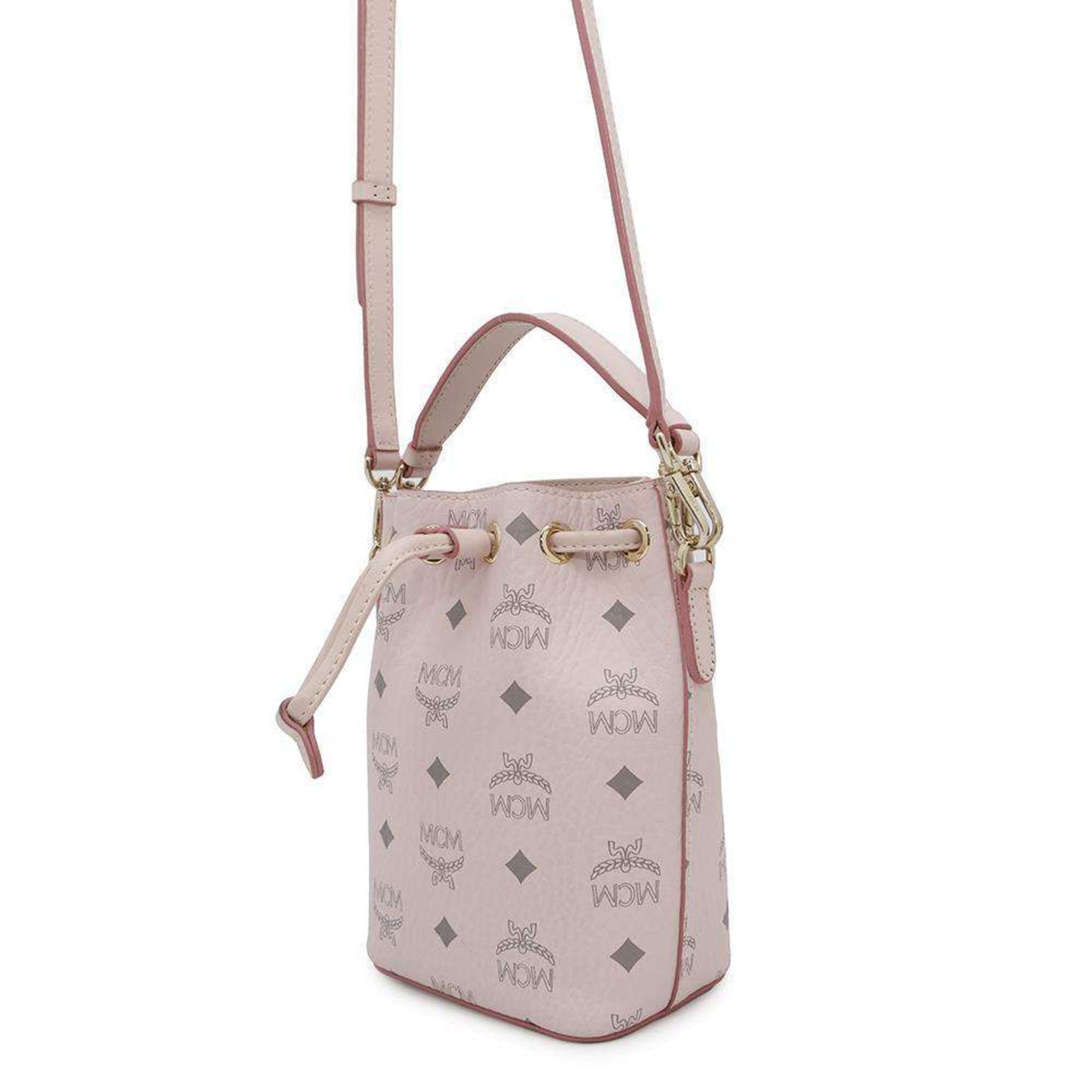 MCM Handbag Visetos Drawstring